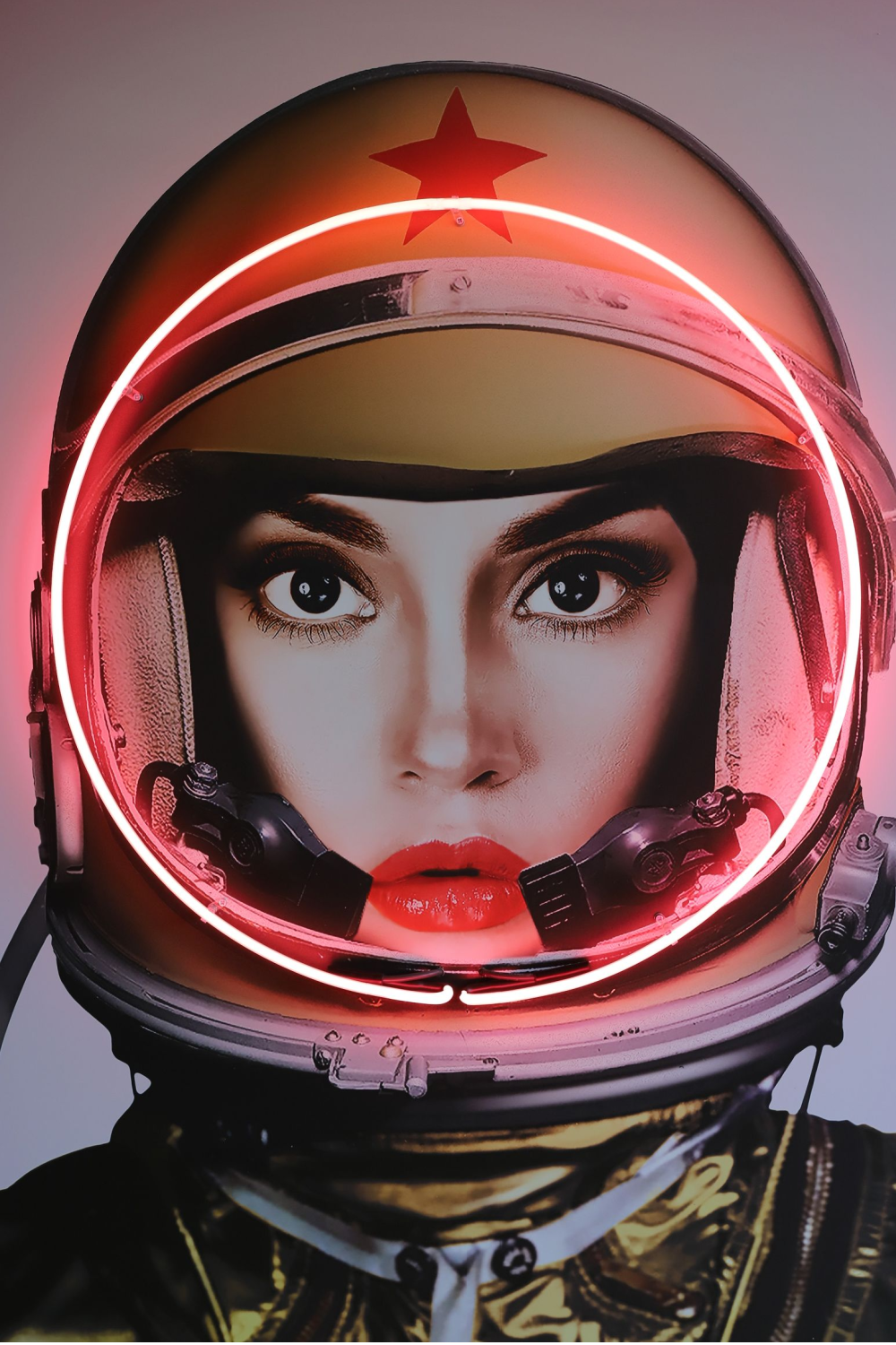 Gold NASA Space Neon Wall Art | Andrew Martin Space Girl | Oroa.com
