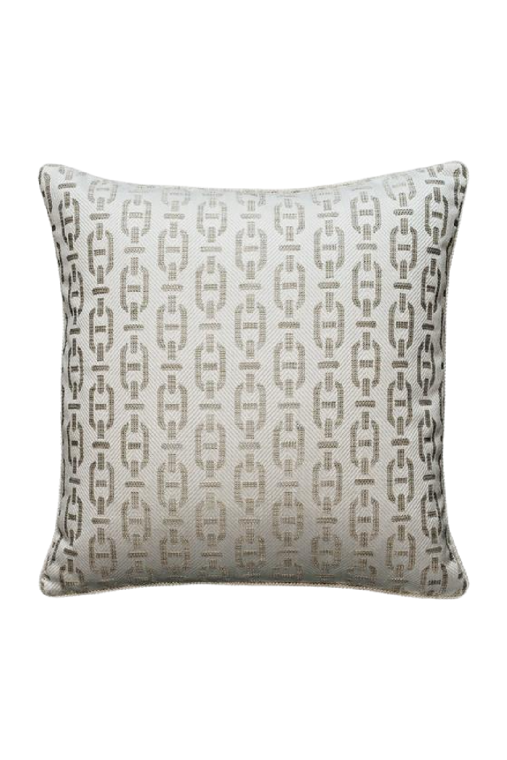 Chain Link Pattern Square Cushion | Andrew Martin Burlington | OROA