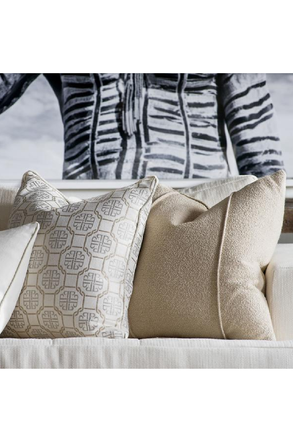 Bouclé Square Cushion | Andrew Martin Allegra | OROA