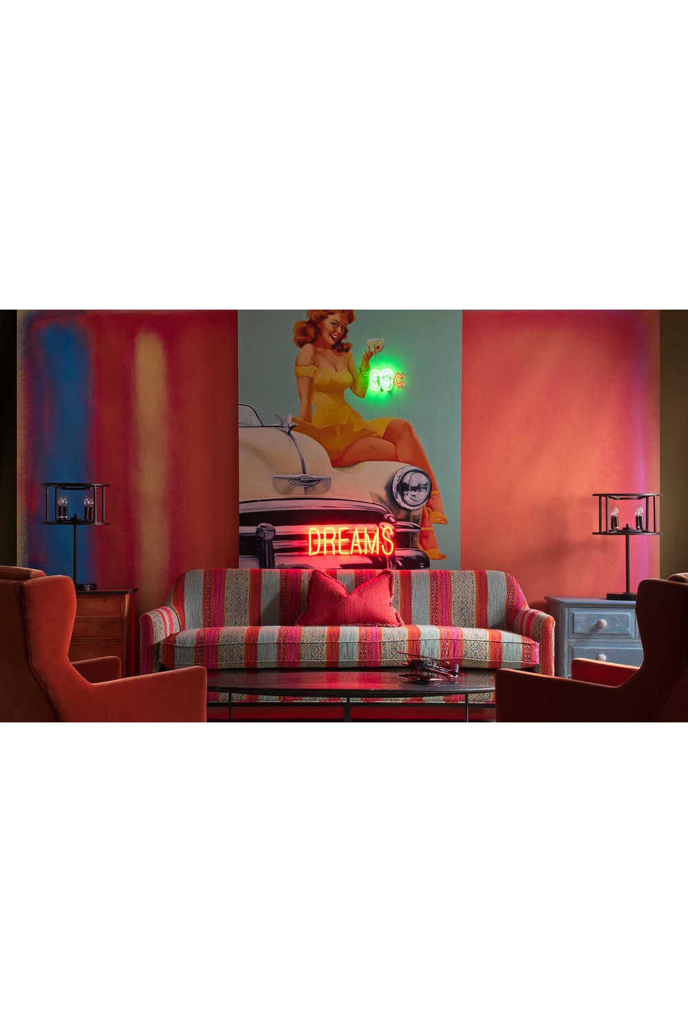 Rectangular Geometric Pattern Cushion | Andrew Martin Pampas | Oroa.com