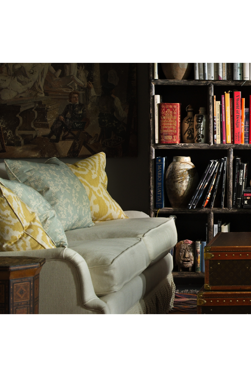 Floral Print Cushion | Andrew Martin Vine | Oroa.com