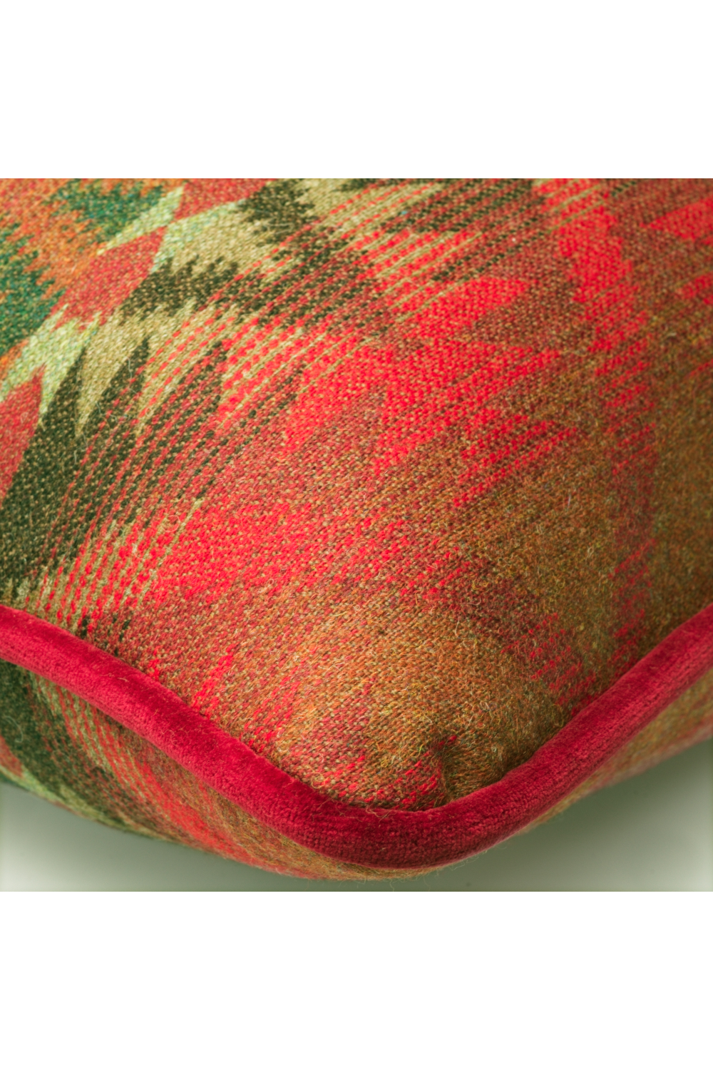 Wool Kilim Cushion | Andrew Martin Mendoza Malbec | Oroa.com
