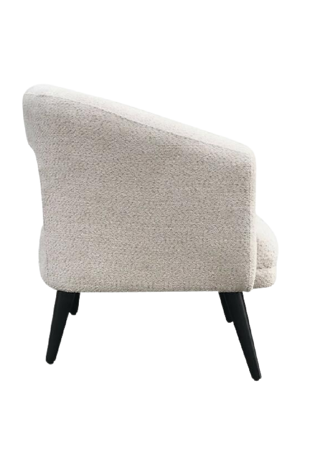 White Bouclé Weave Armchair | Andrew Martin Buco | Oroa.com