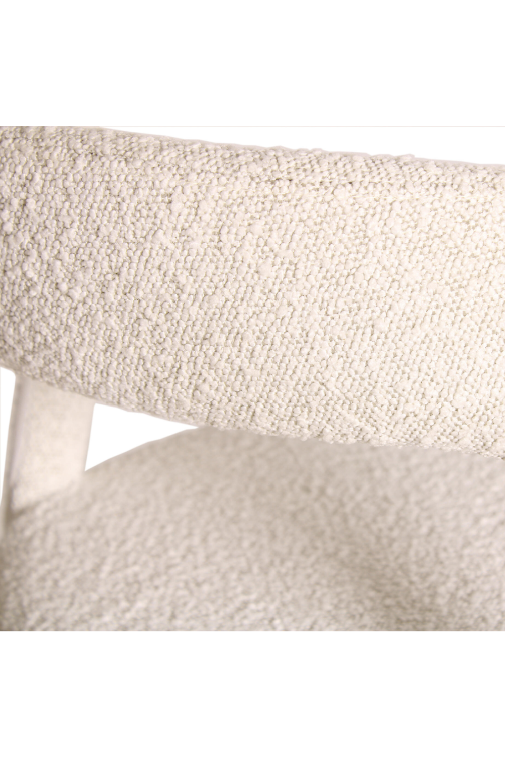 Off-White Bouclé Bar Stool | Andrew Martin Mian | Oroa.com