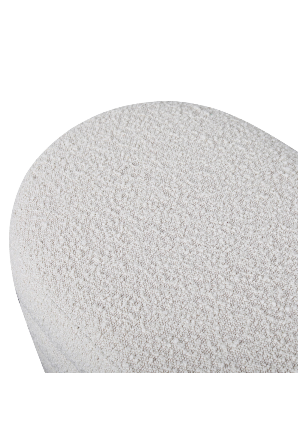 Cream Bouclé Modern Bench | Andrew Martin Dura | Oroa.com