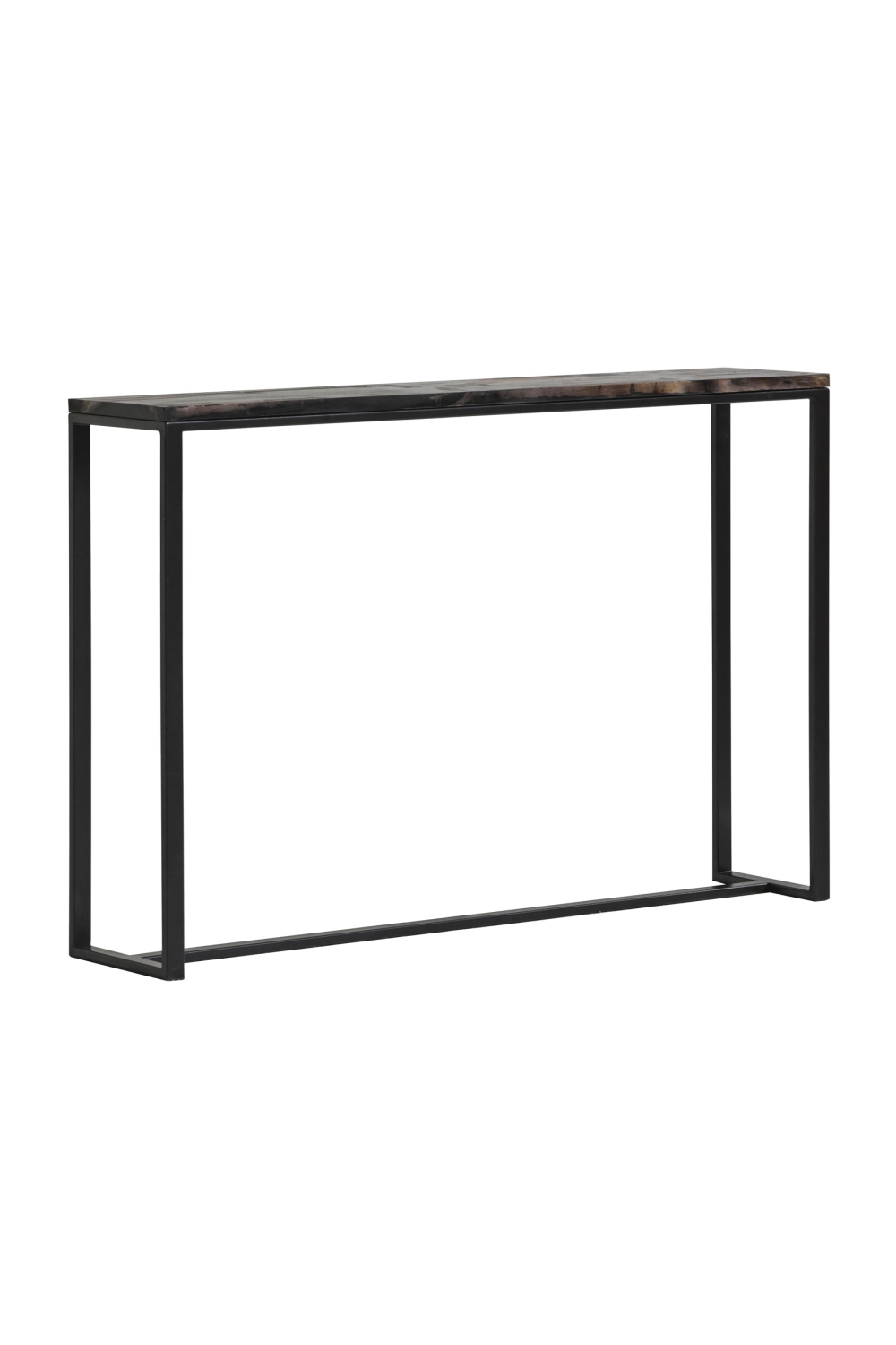 Black Petrified Wood Console Table | Andrew Martin Greta | OROA