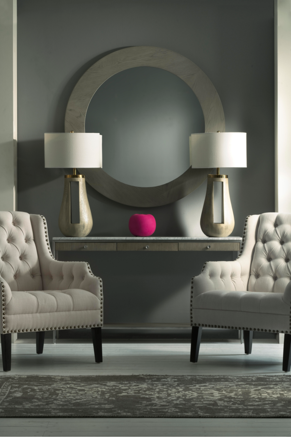 White Marble with Drawers Console Table | Andrew Martin Rufus | OROA