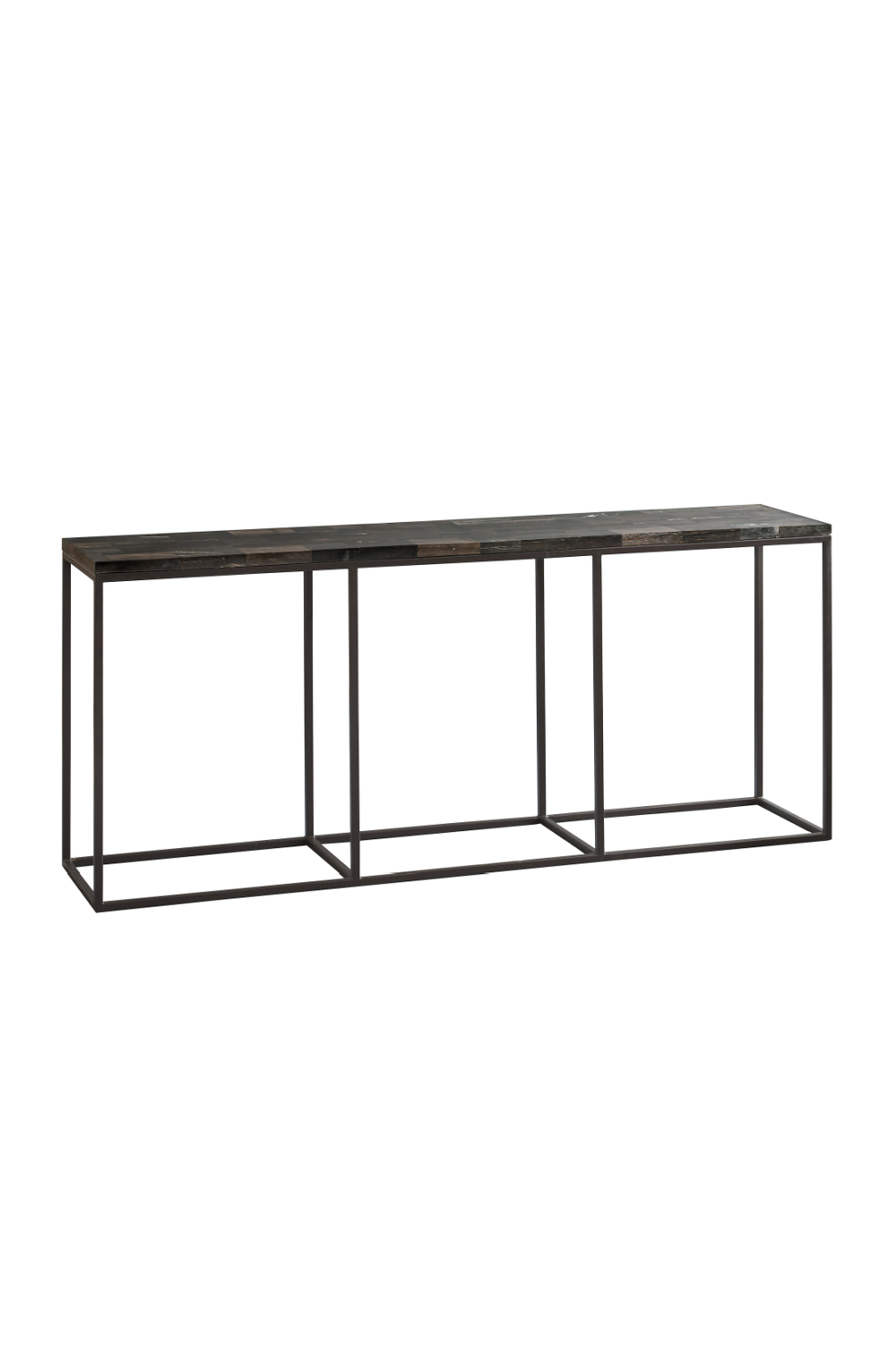 Black Petrified Wood Console Table | Andrew Martin Raife | OROA.com