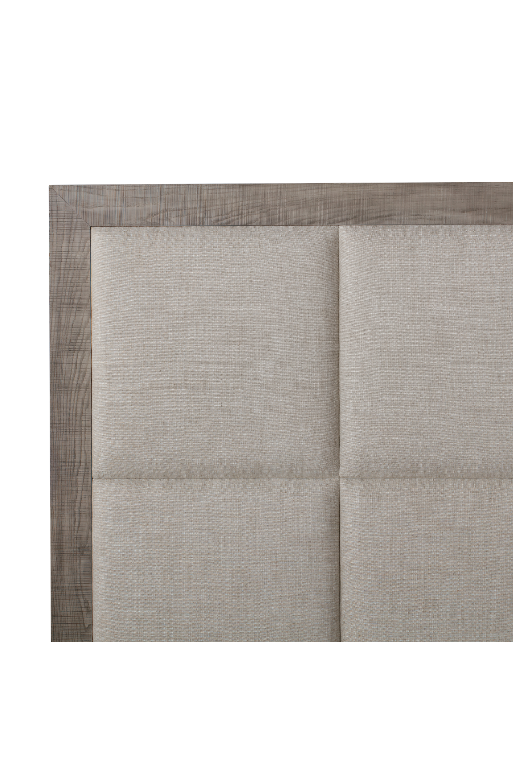 Gray Textured Linen King Bed | Andrew Martin Raffles | OROA