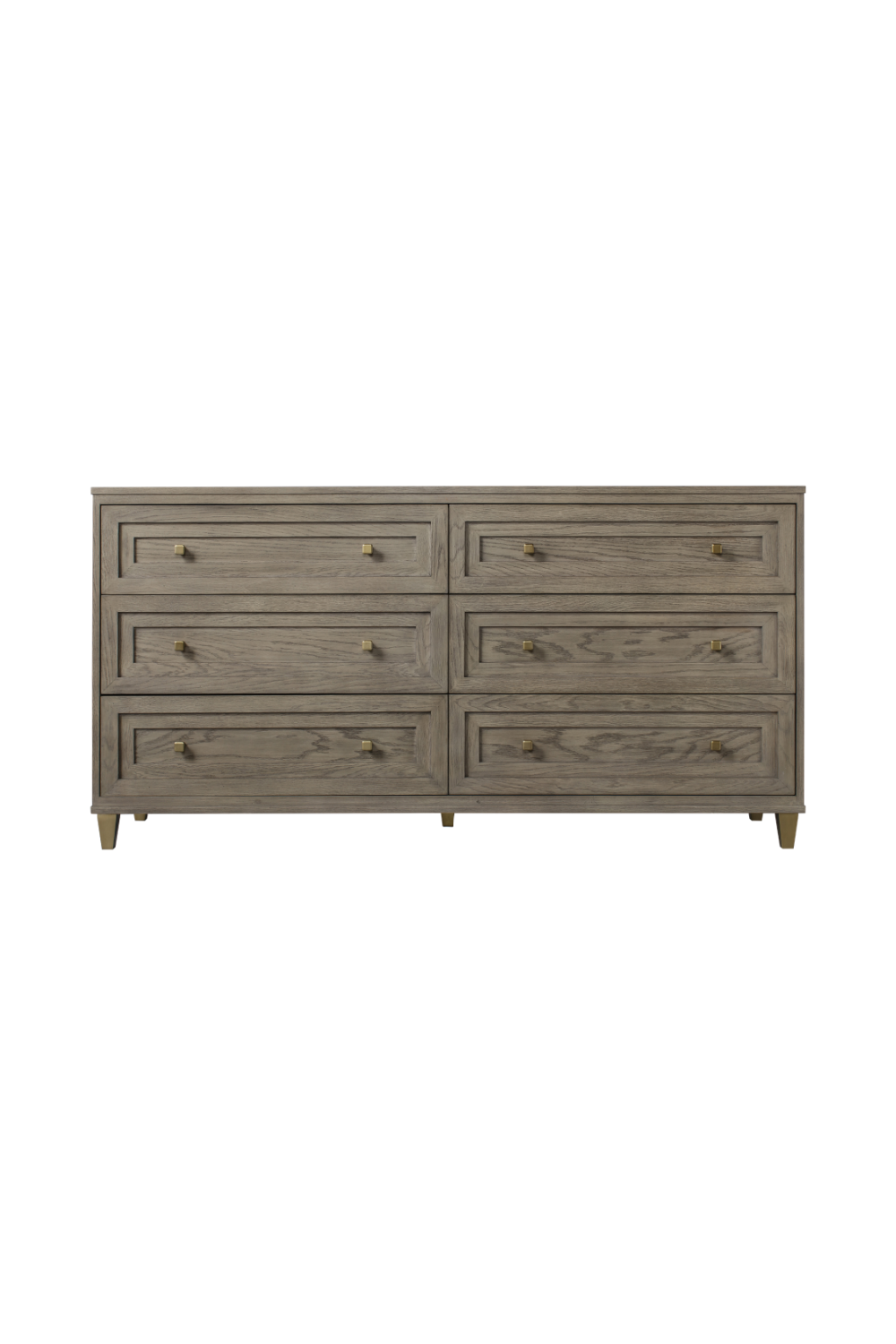 Taupe Oak Six Drawer Dresser | Andrew Martin Claiborne | OROA