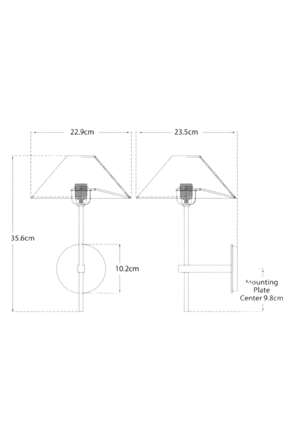 Empire Shade Wall Lamp | Oroa.com