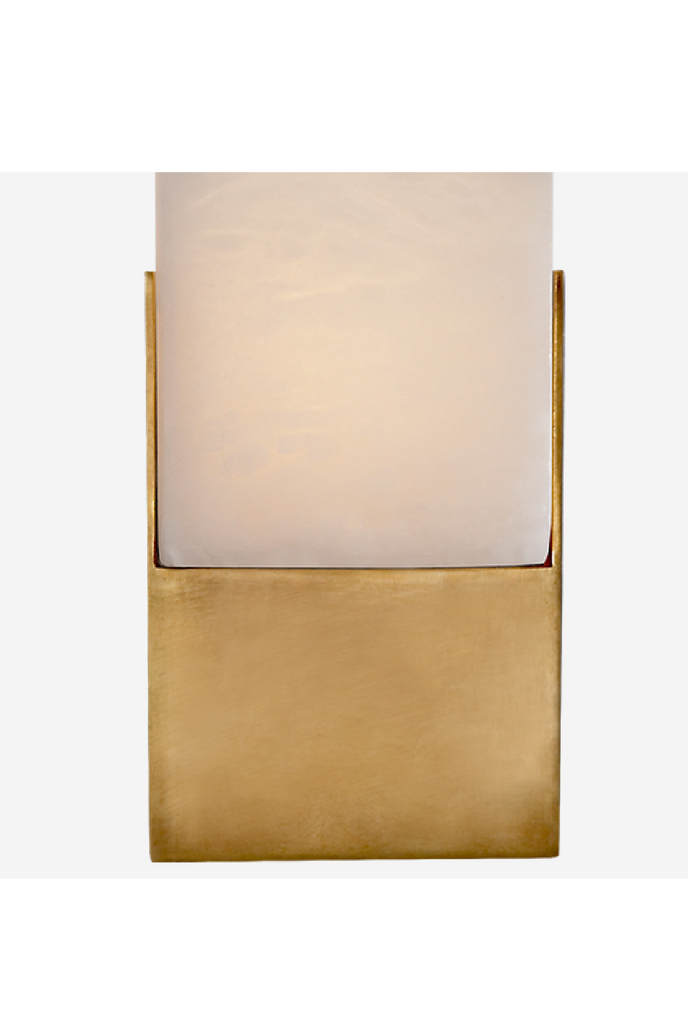 Antique Brass Frosted Glass Wall Light | Oroa.com
