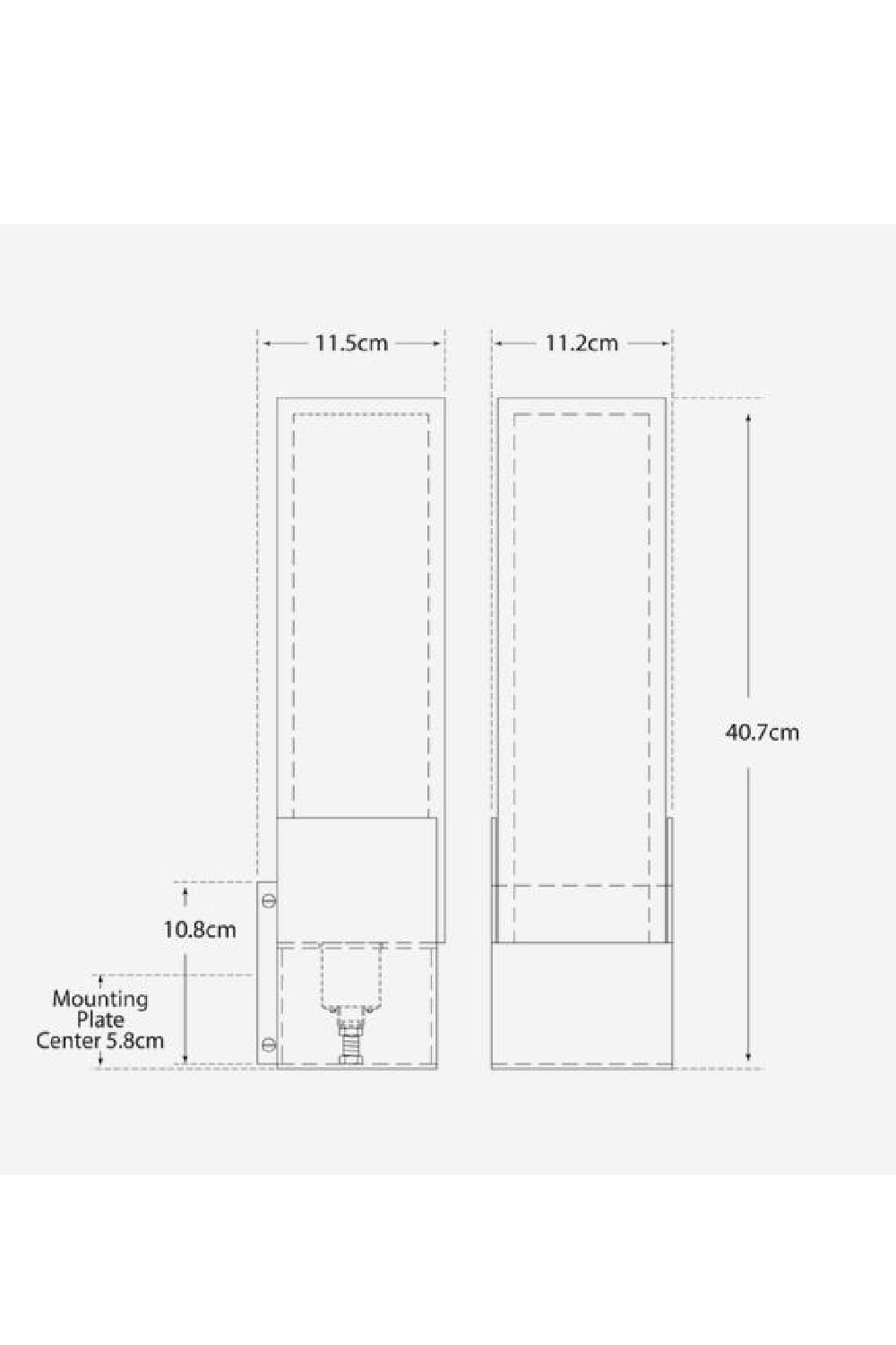 Antique Brass Frosted Glass Wall Light | Oroa.com