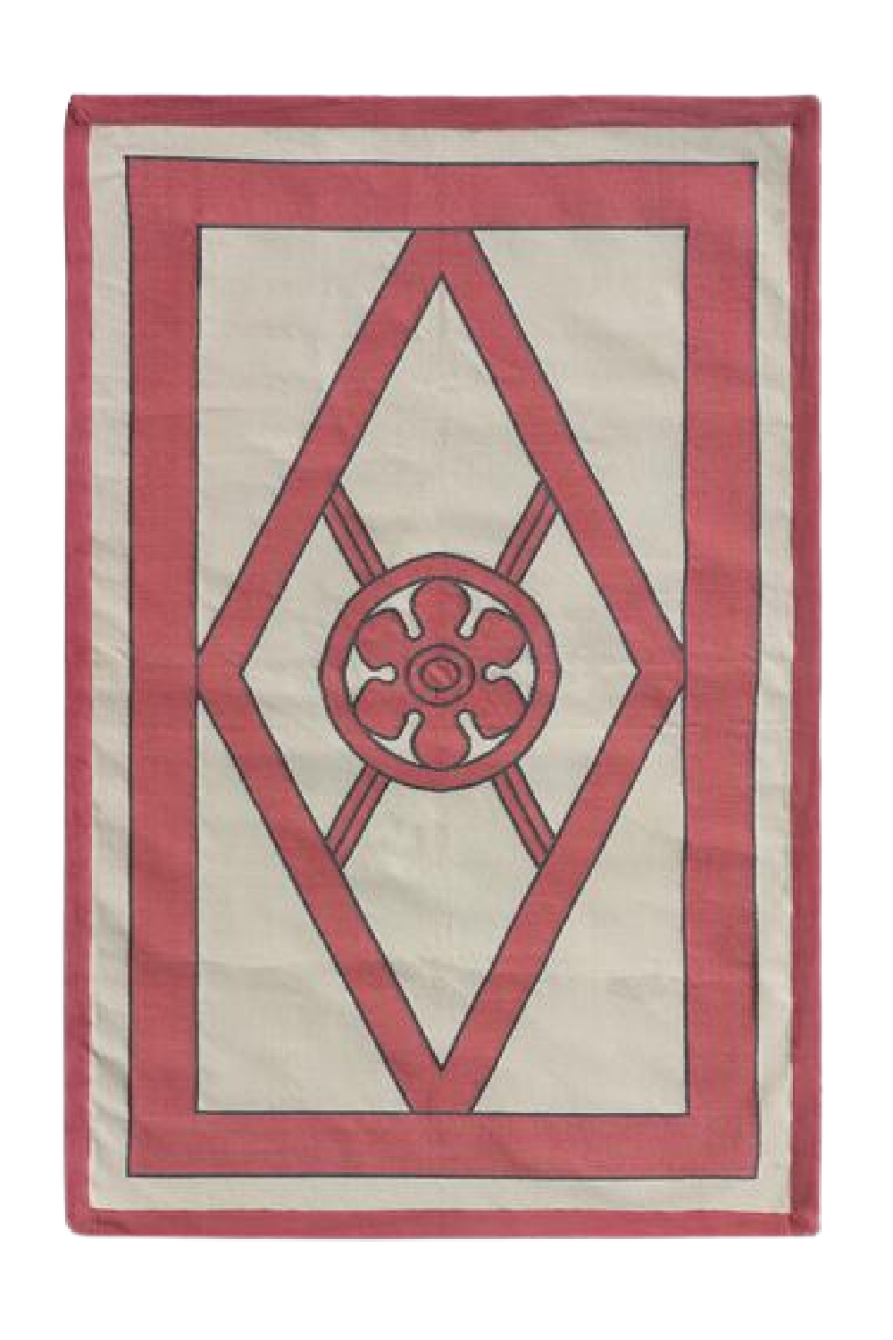 Geometric Handwoven Cotton Rug | Andrew Martin Grove | OROA