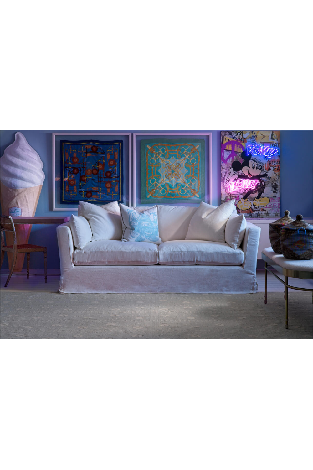 Natural Cotton Rug | Andrew Martin Sabra | Oroa.com