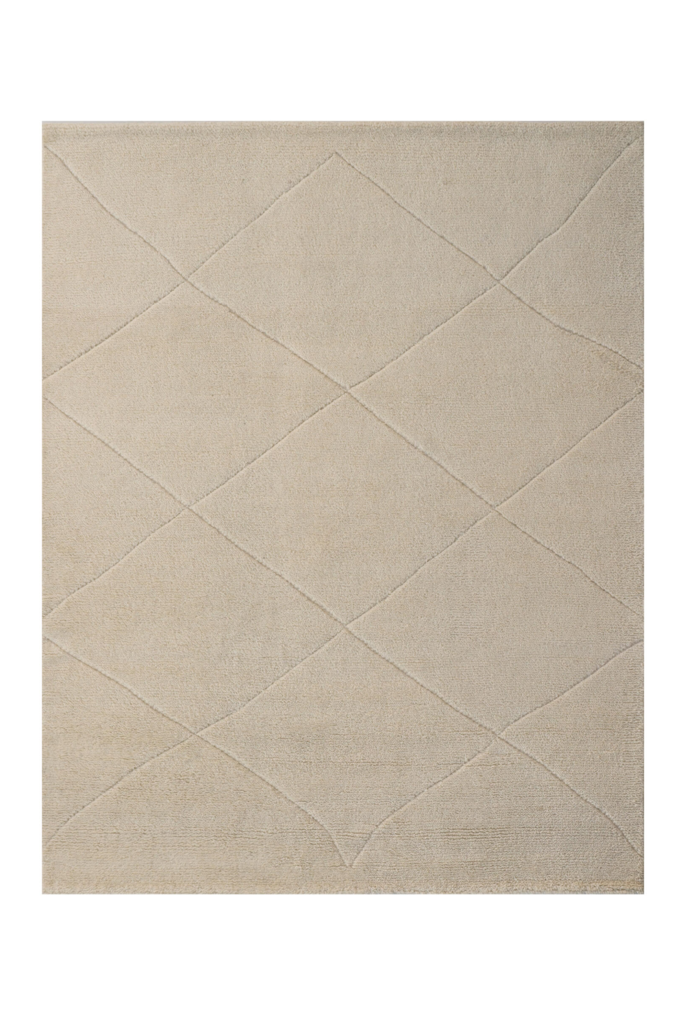 Cream Wool Diamond Rug | Andrew Martin Mogul | Oroa.com