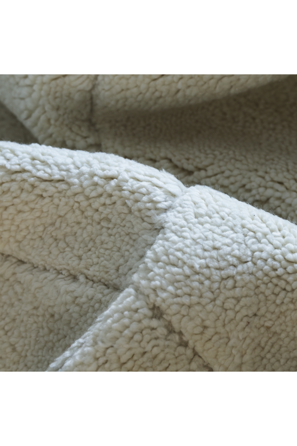 Cream Wool Diamond Rug | Andrew Martin Mogul | Oroa.com