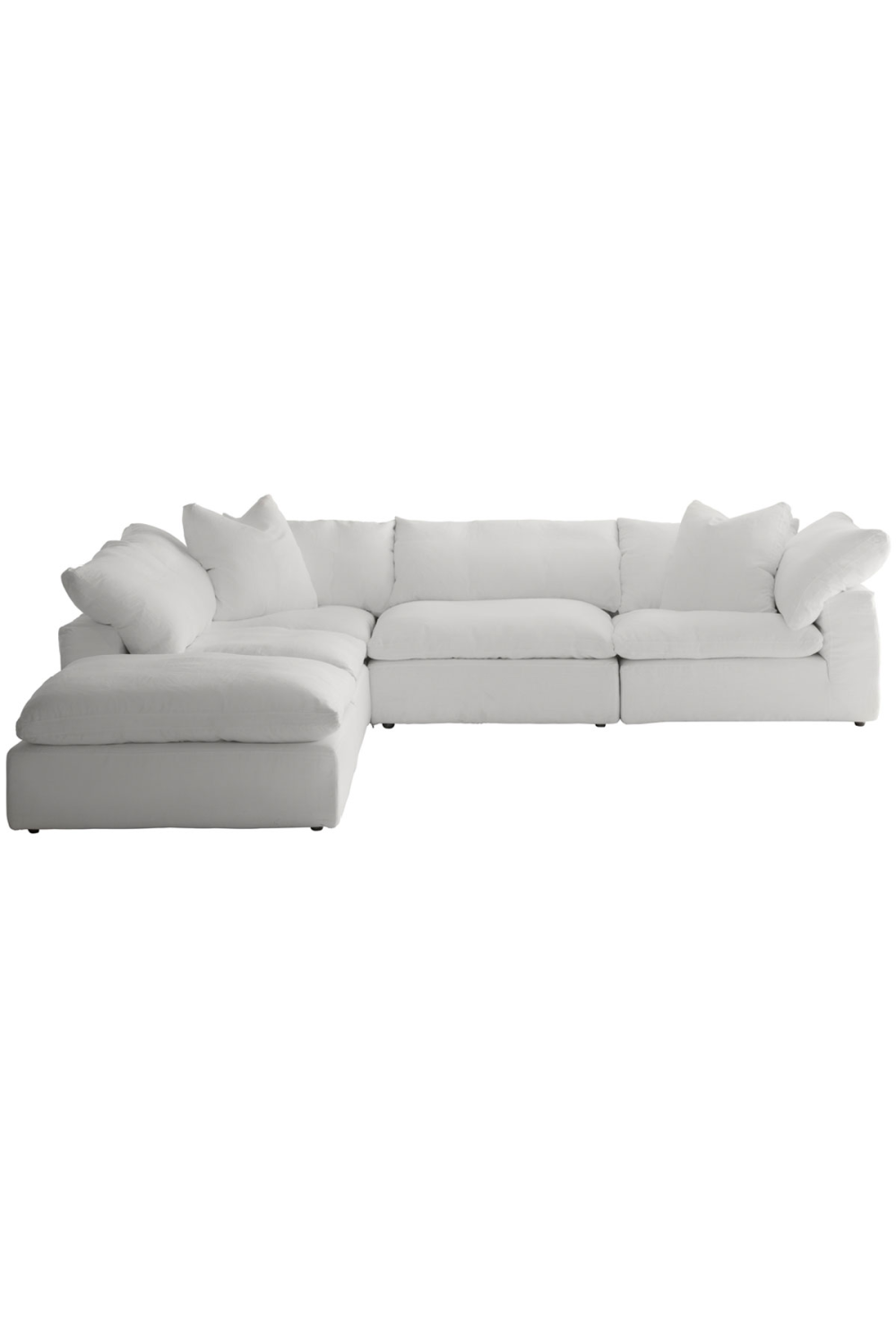 Chalk White Linen Sectional Sofa L | Andrew Martin Truman | OROA