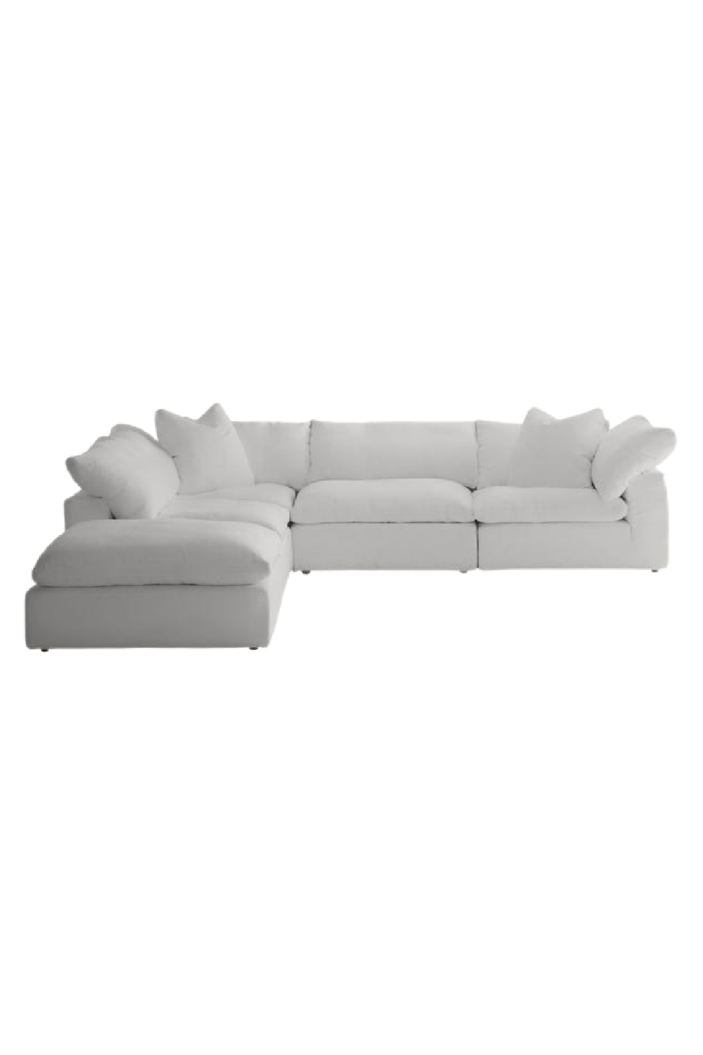 Chalk White Linen Sectional Sofa Jnr | Andrew Martin Truman | OROA