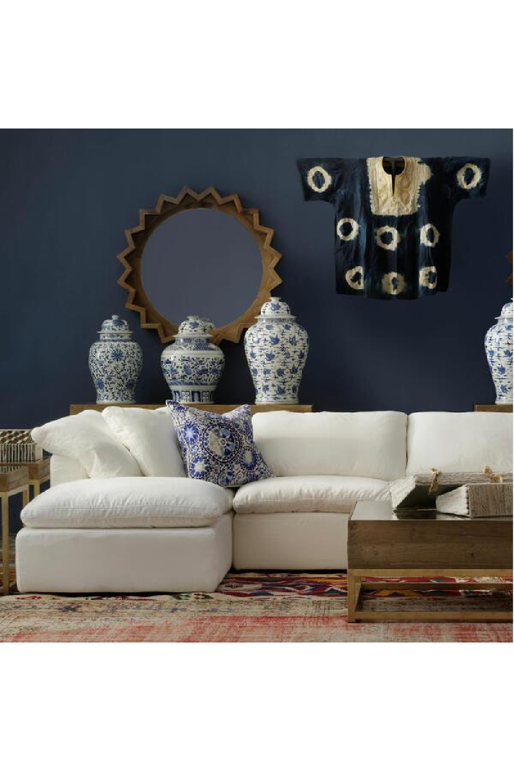 White Linen Modular Sofa Jnr | Andrew Martin Truman