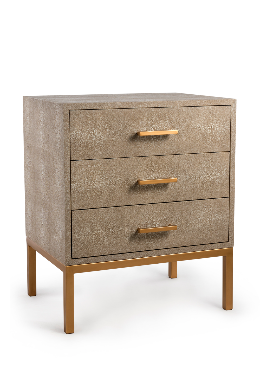 Cream Shagreen Side Chest | Oroa.com