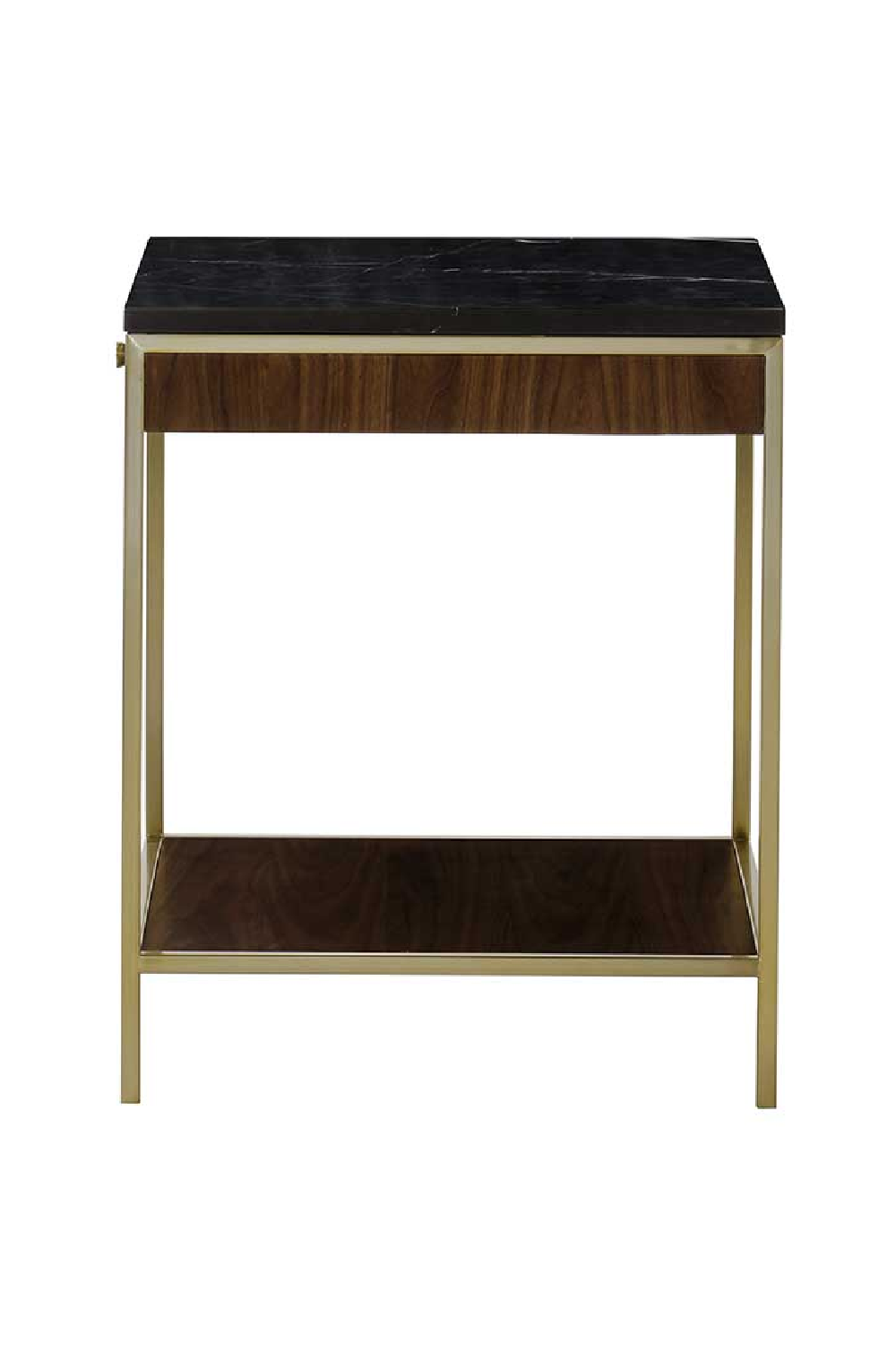 Black Marble Top Square Side Table S | Oroa.com