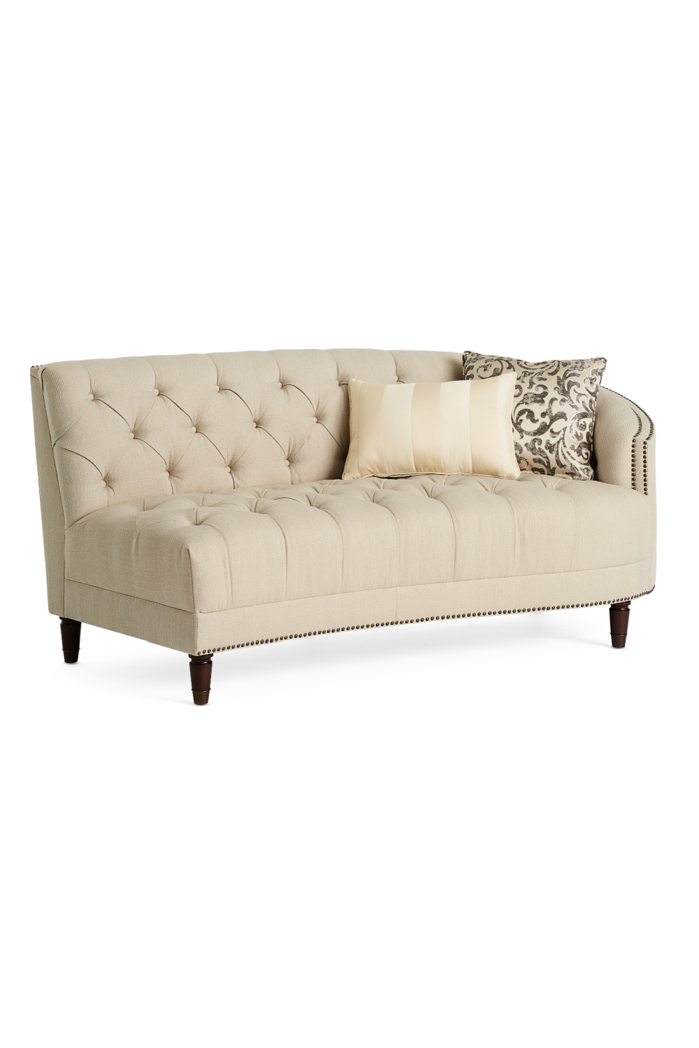 Nail-Trimmed Tufted Sofa | Oroa.com