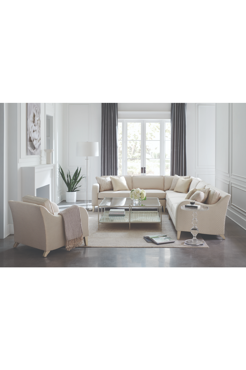 Cream Corner Sofa | Oroa.com
