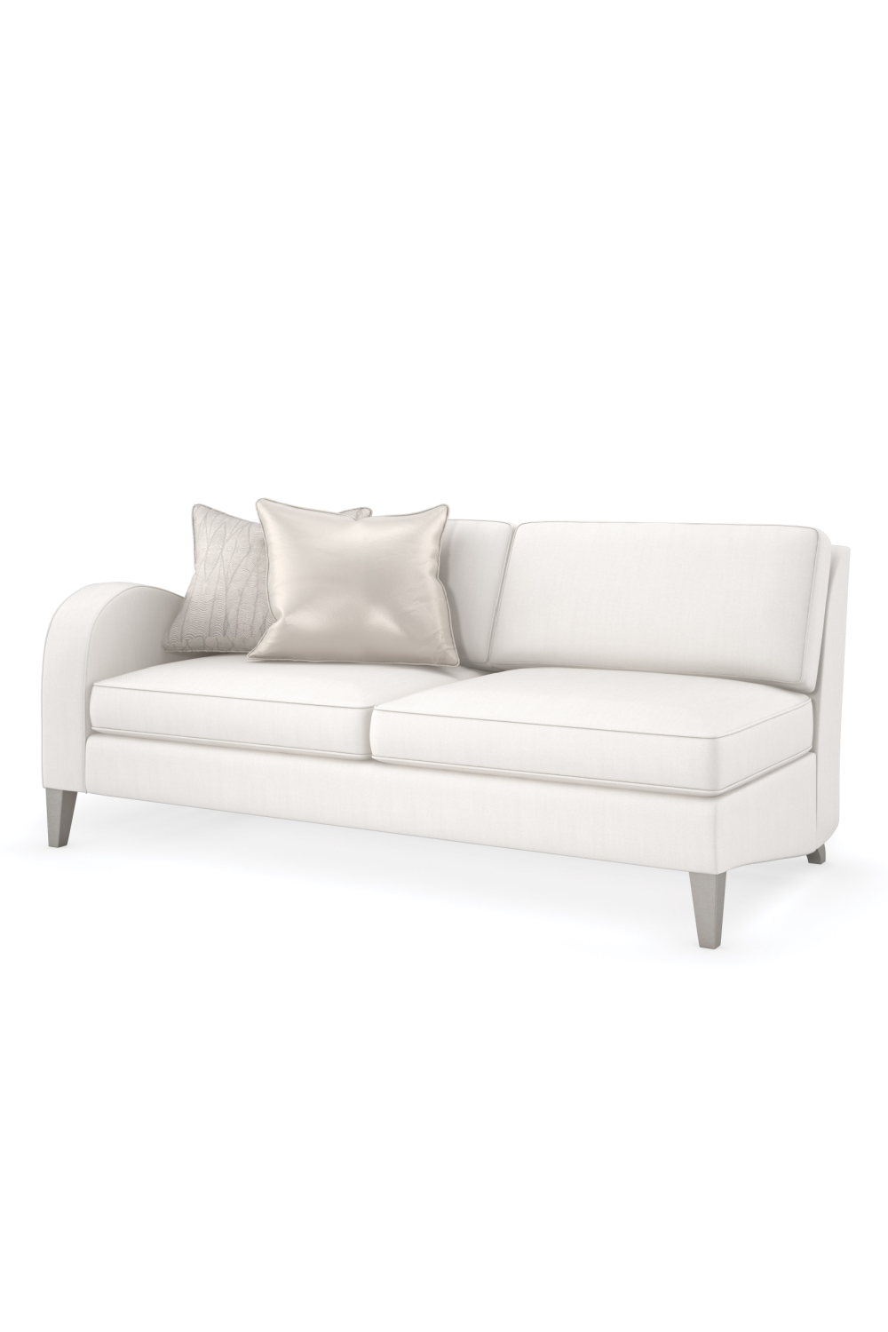Cream Modern Loveseat | Caracole Victoria | Oroa.com