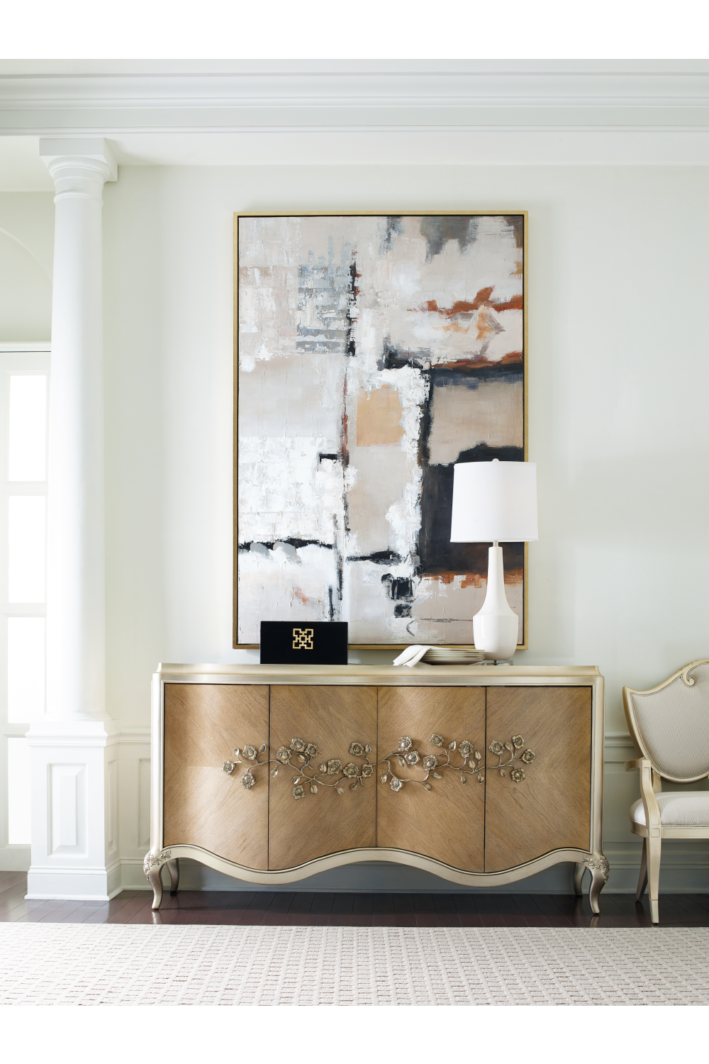 Carved Floral Buffet | Caracole | Oroa.com