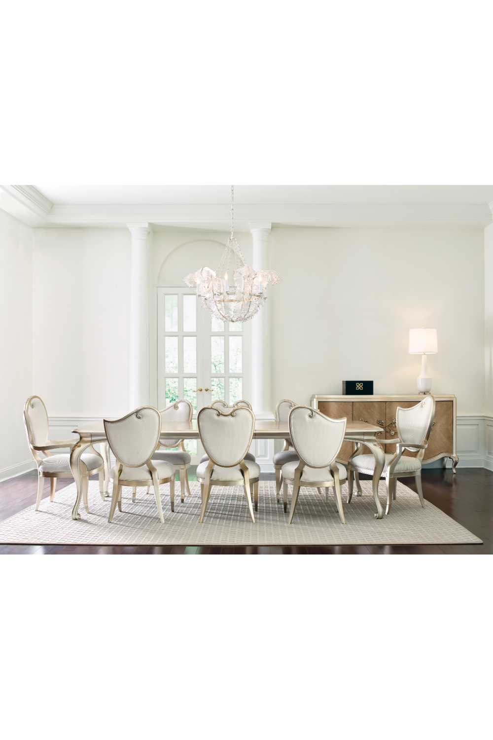 Gold-Framed Side Chair (2) | Oroa.com