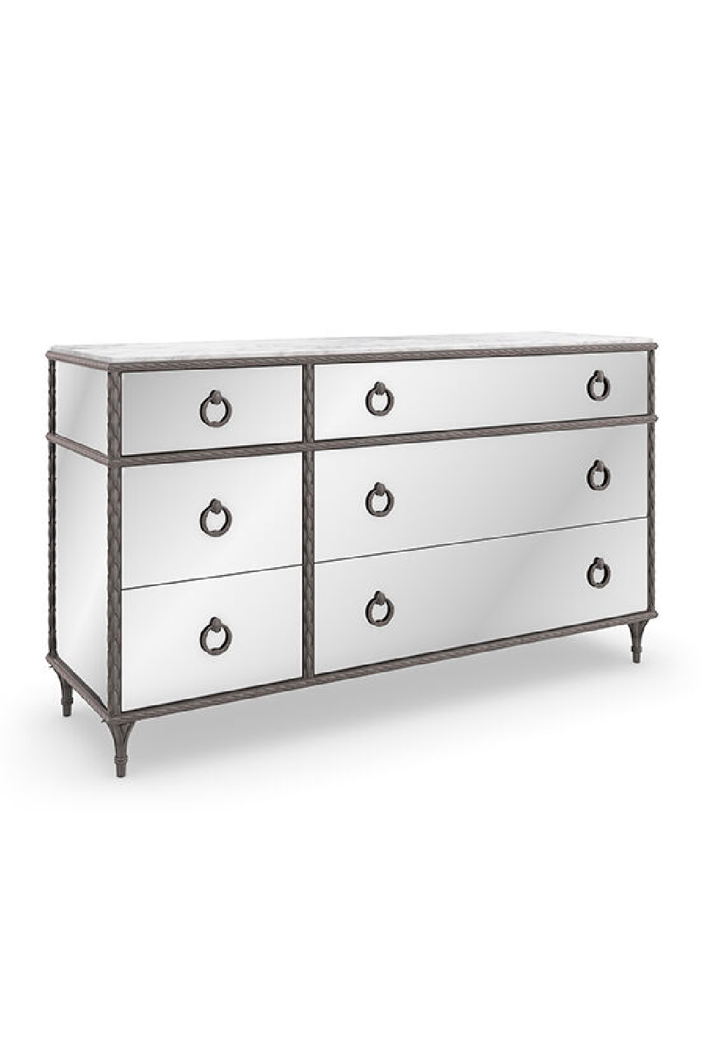 Mirrored Front Dresser | Caracole Fontainebleu | Oroa.com