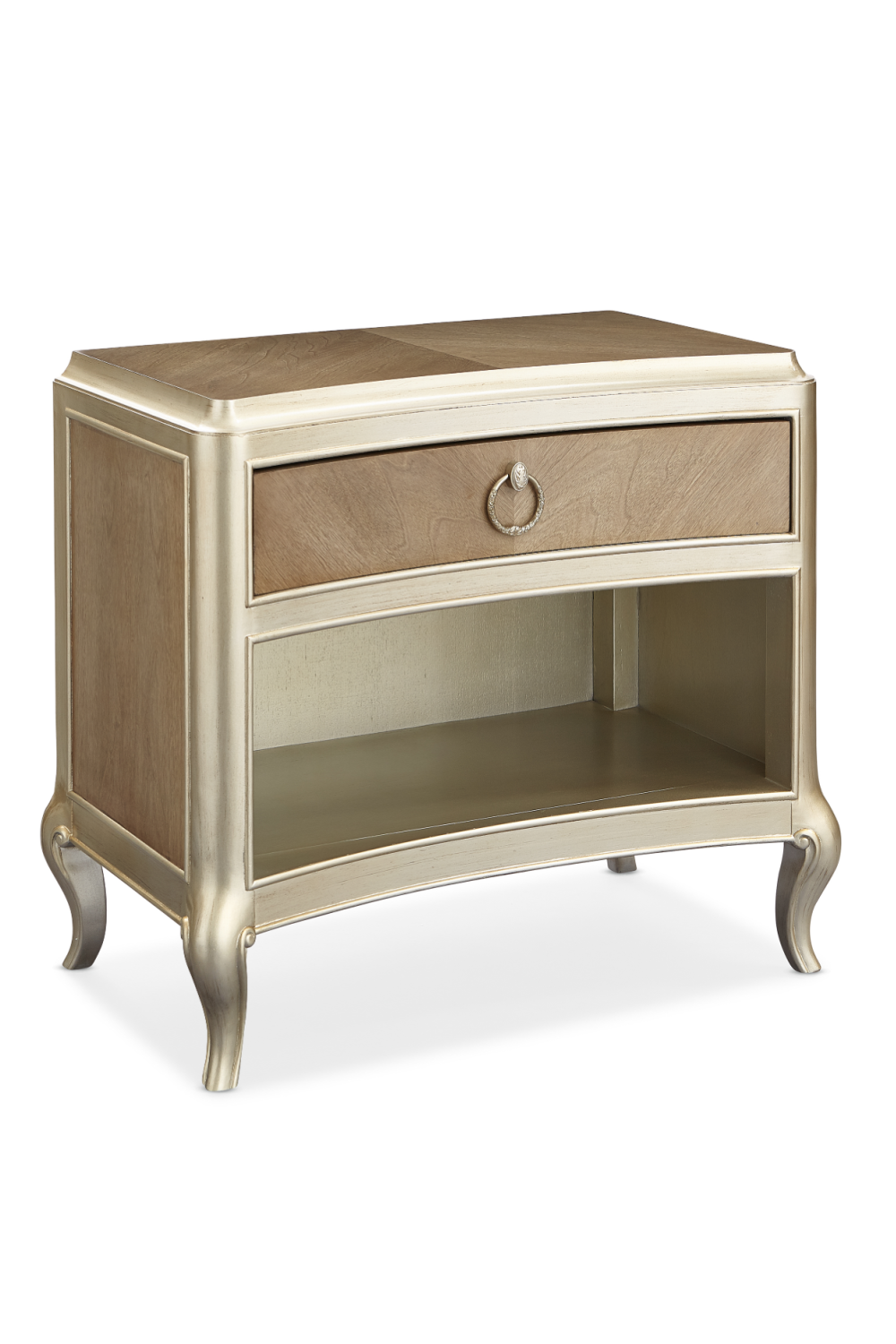 Mid-Century Modern Hardwood Nightstand | Caracole Fontainebleau | Oroa.com