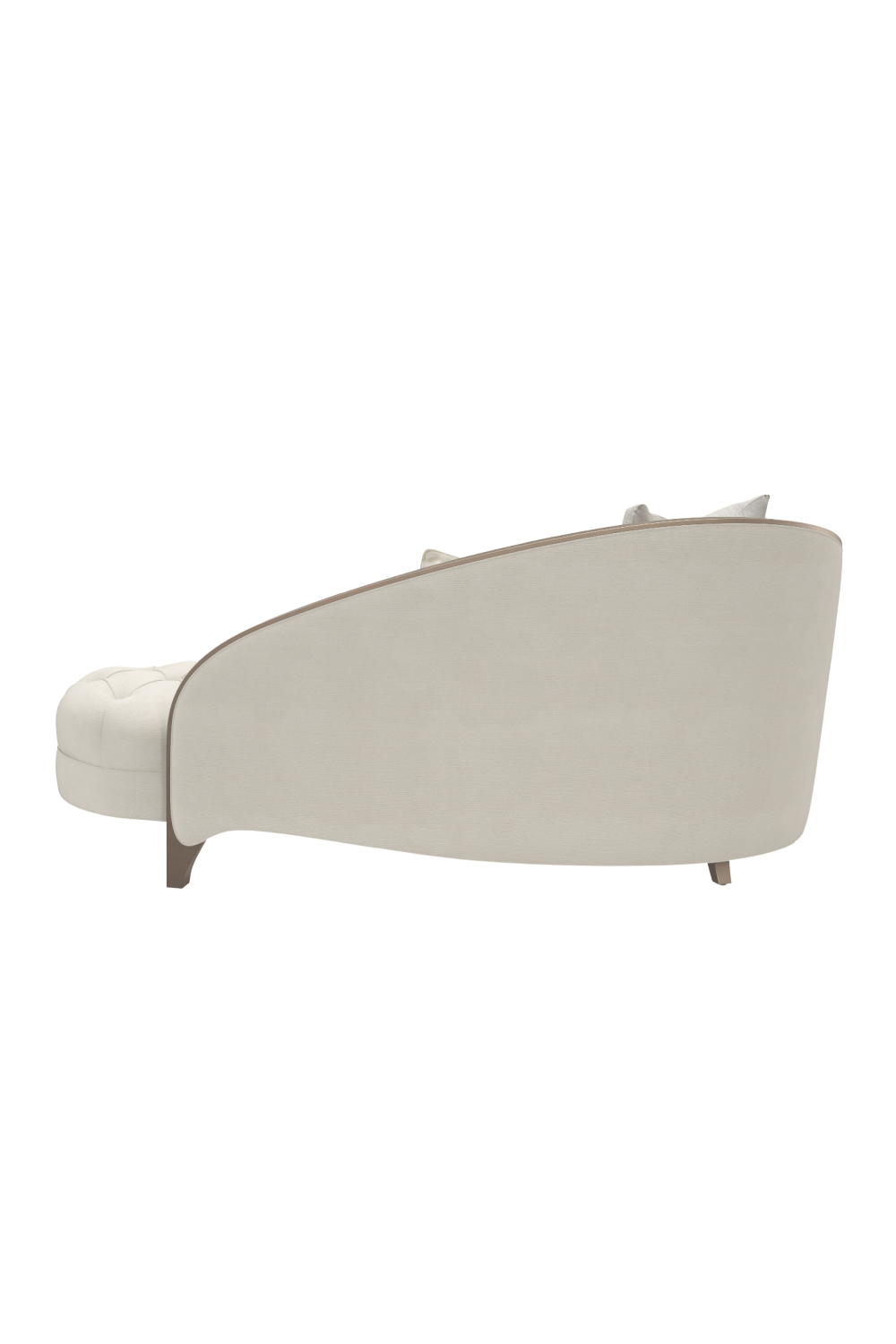 Cream Velvet Tufted Chaise | Caracole Valentina | Oroa.com