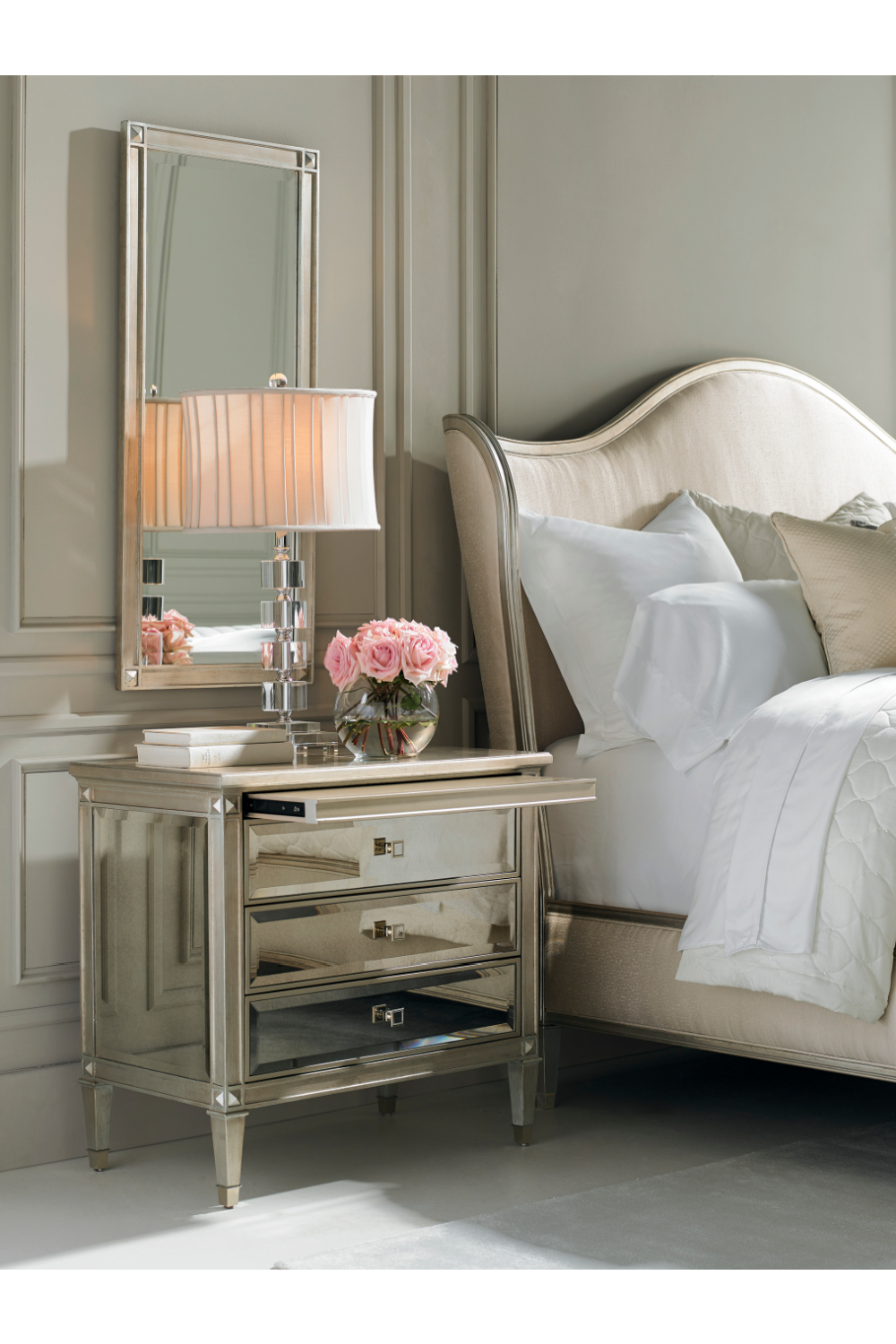 Antique Mirror Nightstand | Oroa.com