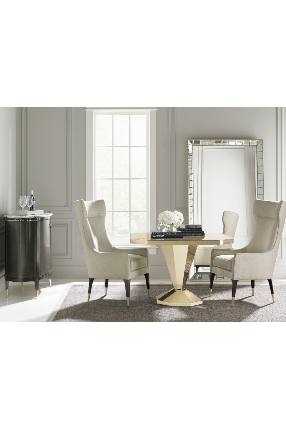 Oval Modern Bar Cabinet | Oroa.com