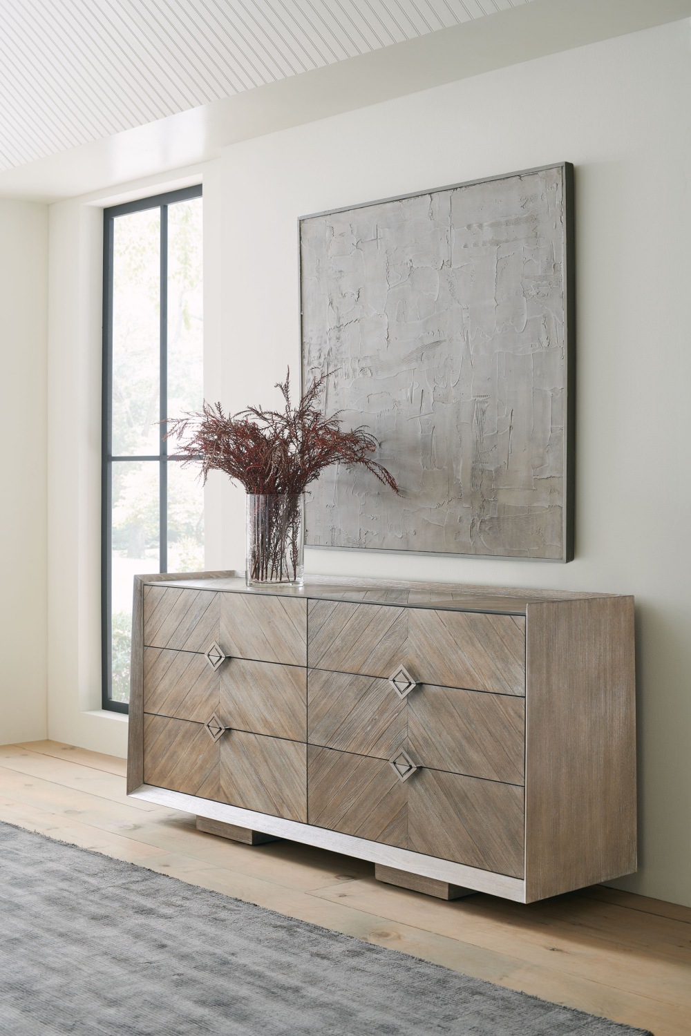 Ash Chevron Dresser | Caracole Naturally | Oroa.com