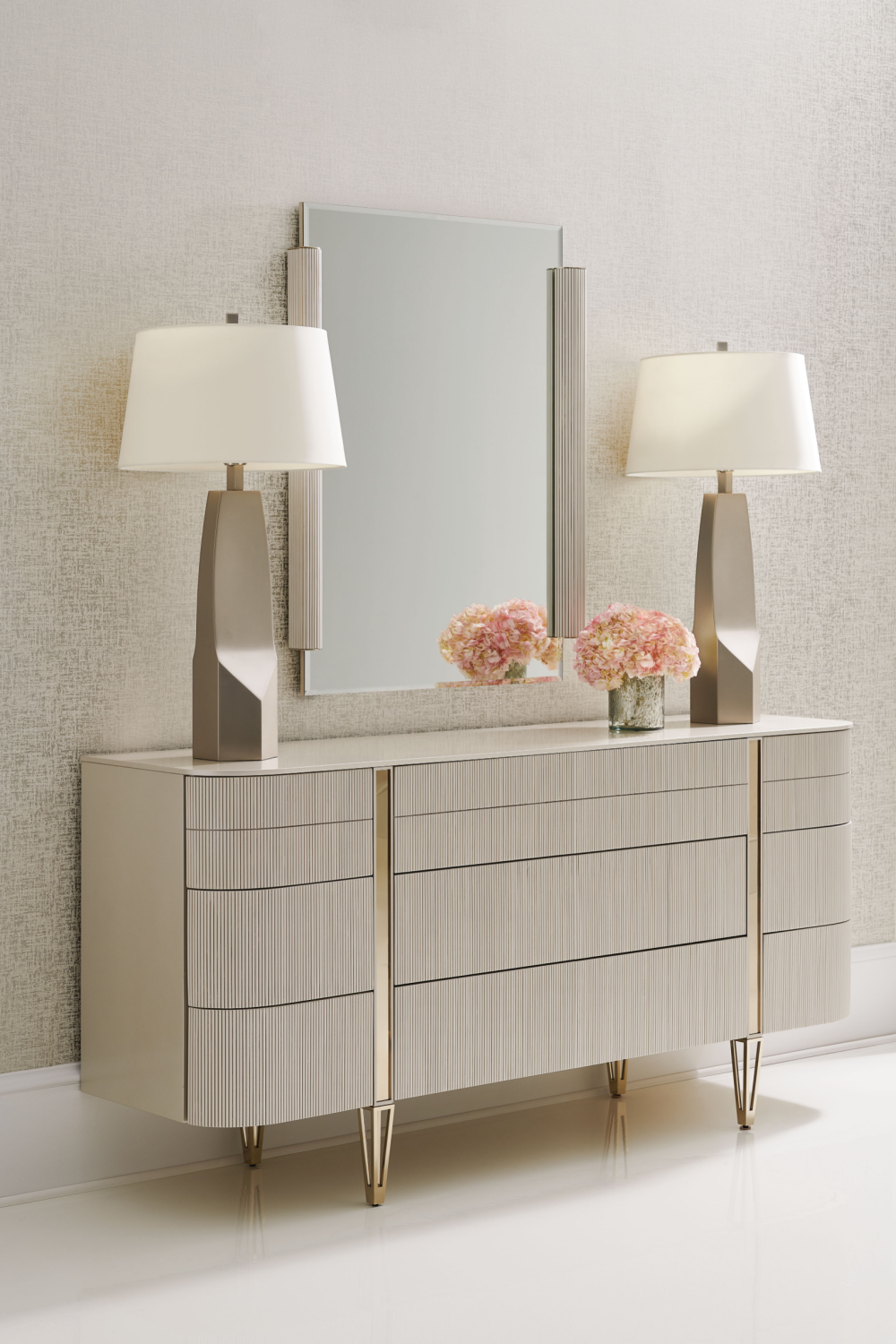 Matte Pearl Modern Dresser | Caracole Love At First Sight | Oroa.com