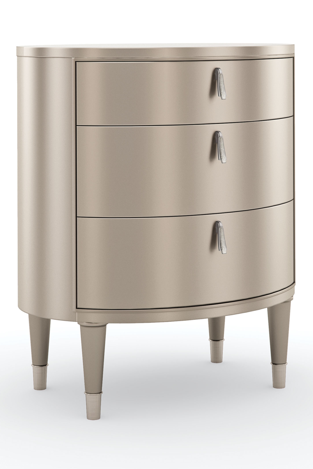Oval Silver Nightstand | Caracole Bedside Beauty | Oroa.com