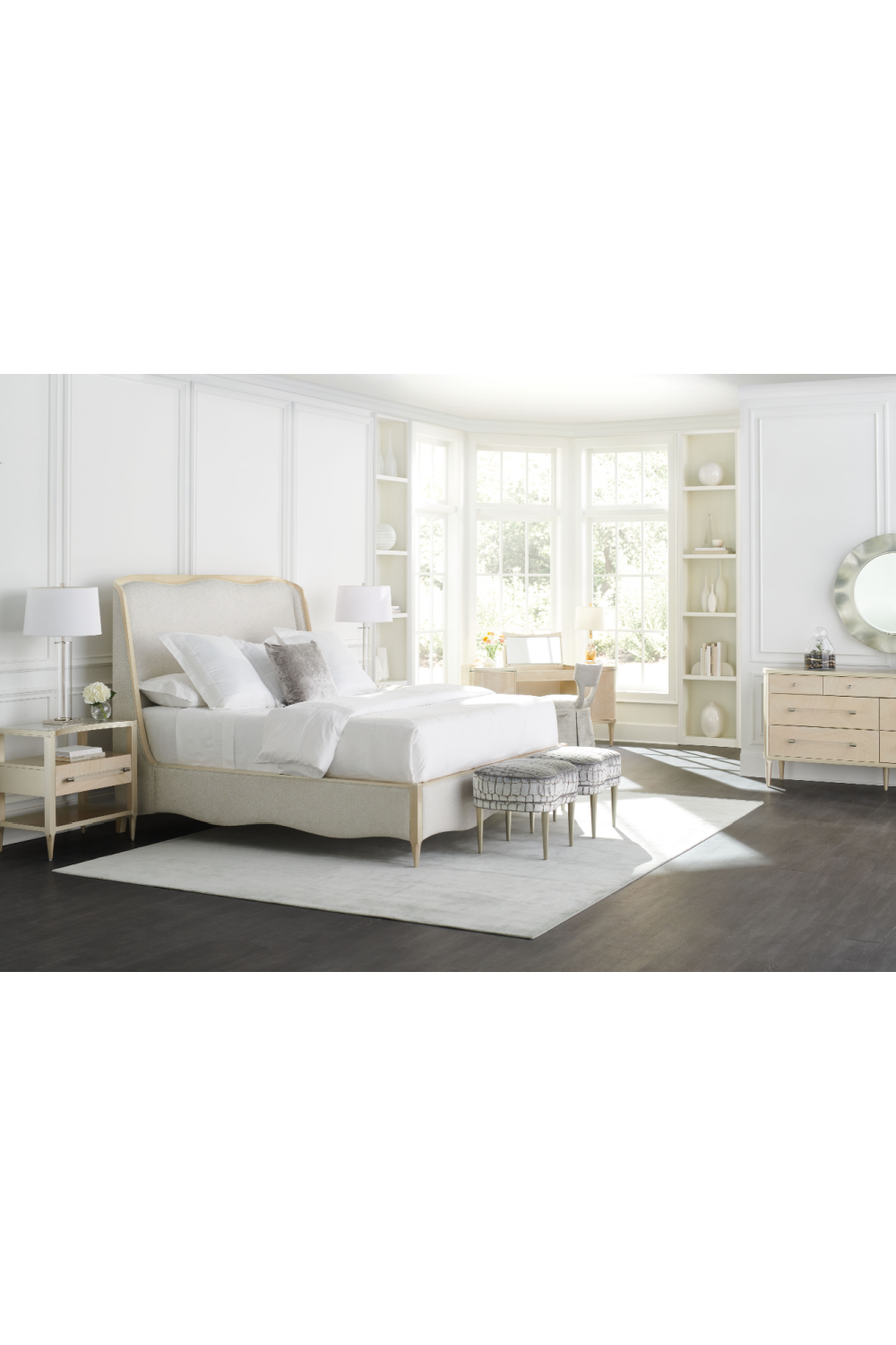 Cream Modern Vanity Table | Caracole Fancy Me | Oroa.com