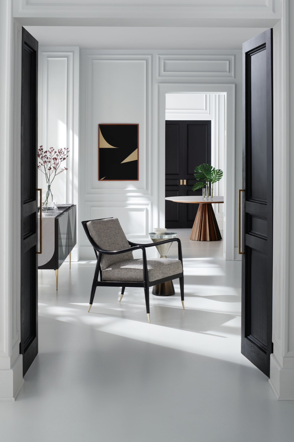 Slatted Modern Sideboard | Caracole Over The Edge | Oroa.com