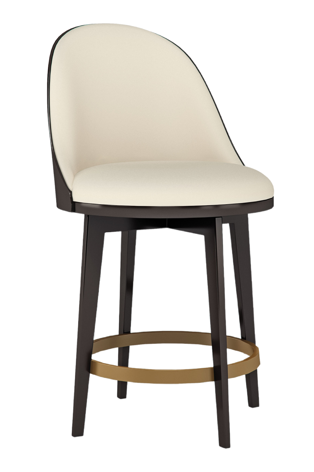 Vegan Leather Counter Stool | Caracole Another Round | Oroa.com