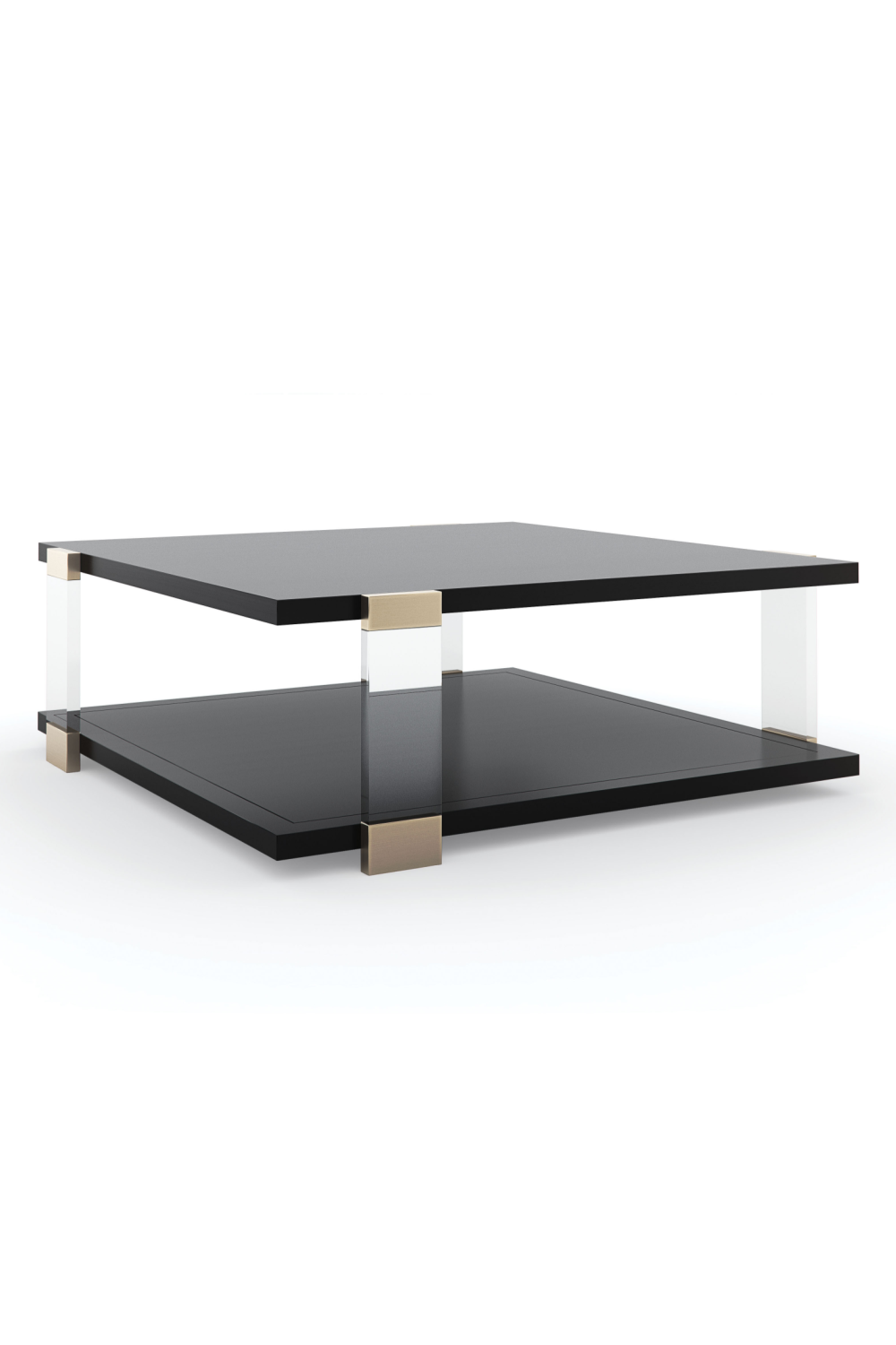 Square Black Coffee Table | Caracole I'll Take The Corner Table | Oroa.com