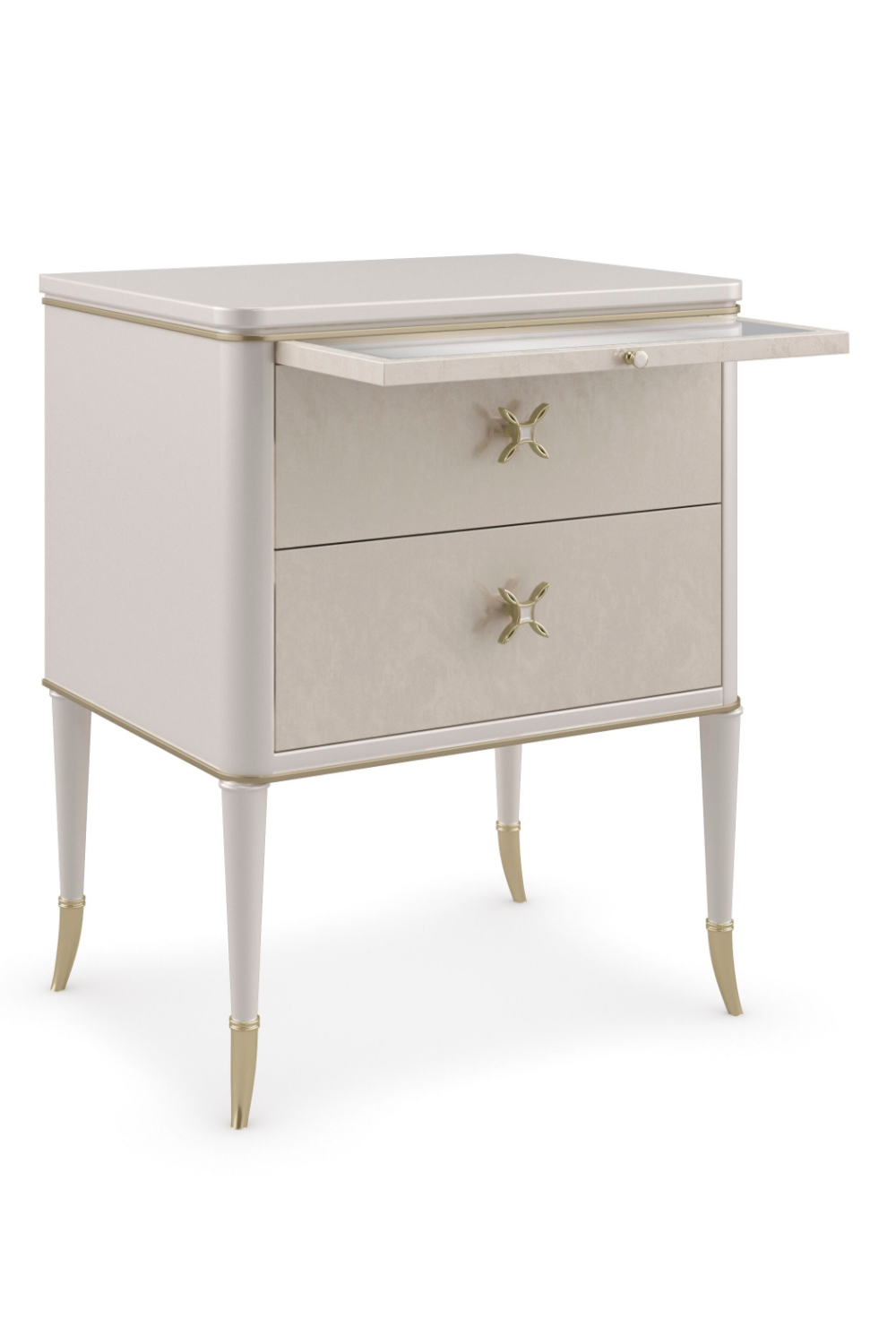 Modern Cream Nightstand | Caracole Finishing Up | Oroa.com