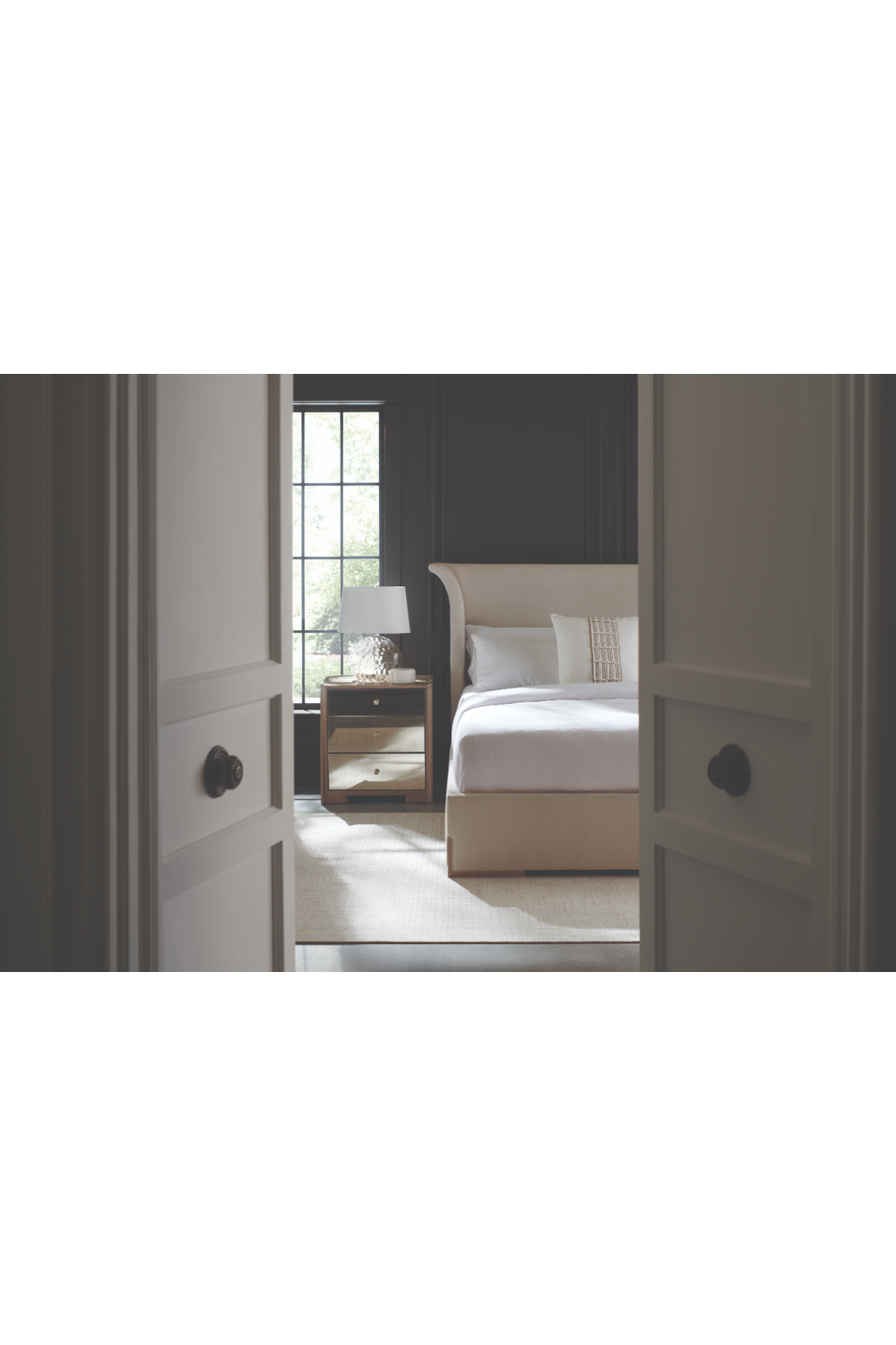 Light Gray Modern Bed | Caracole Beauty Sleep | Oroa.com