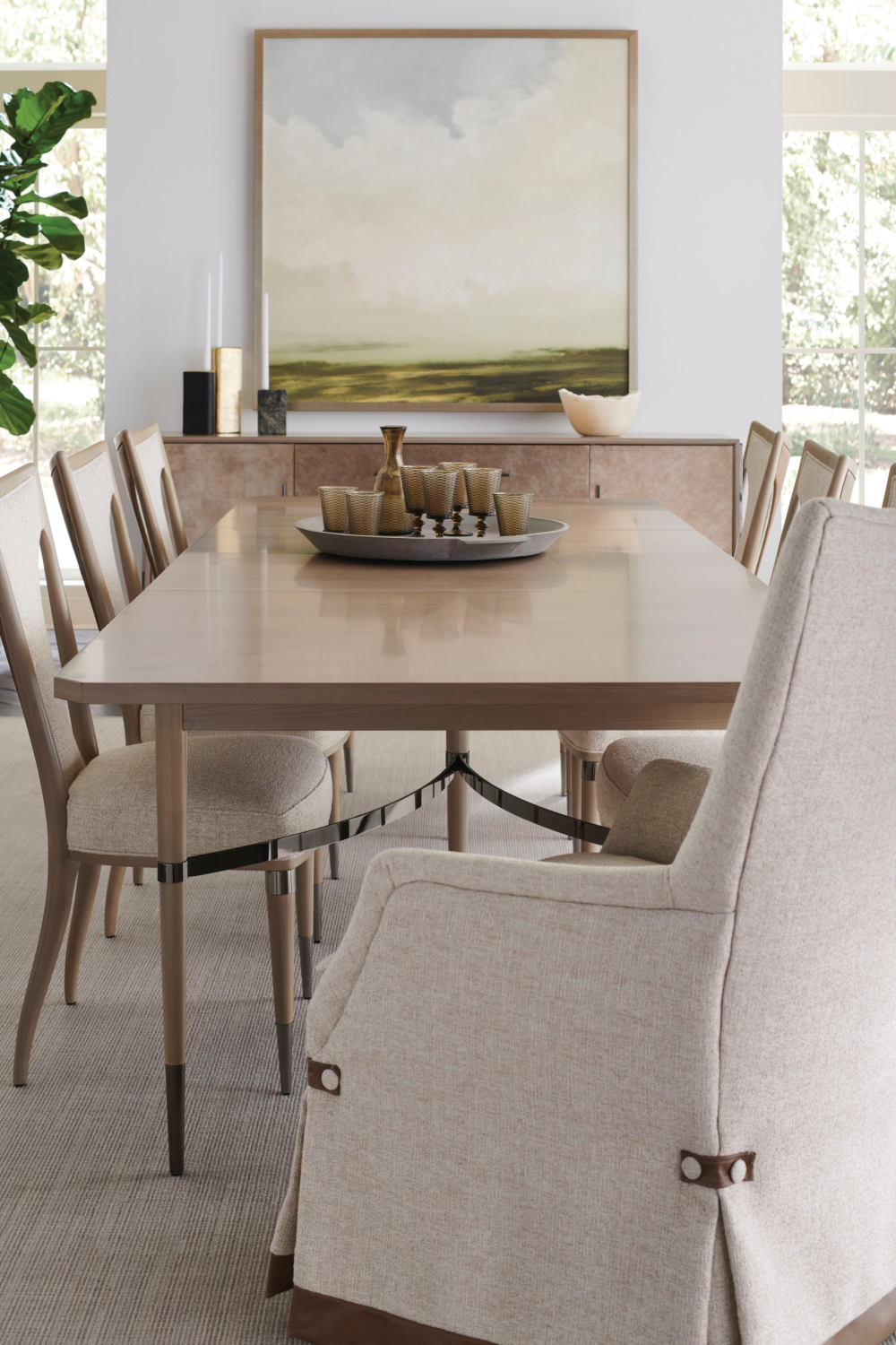 Beige Scandinavian Dining Chair | Caracole Take Your Seat II | Oroa.com
