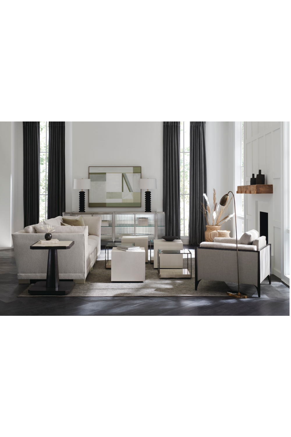 Shagreen Cube Cocktail Table | Caracole Solid Ground | Oroa.com