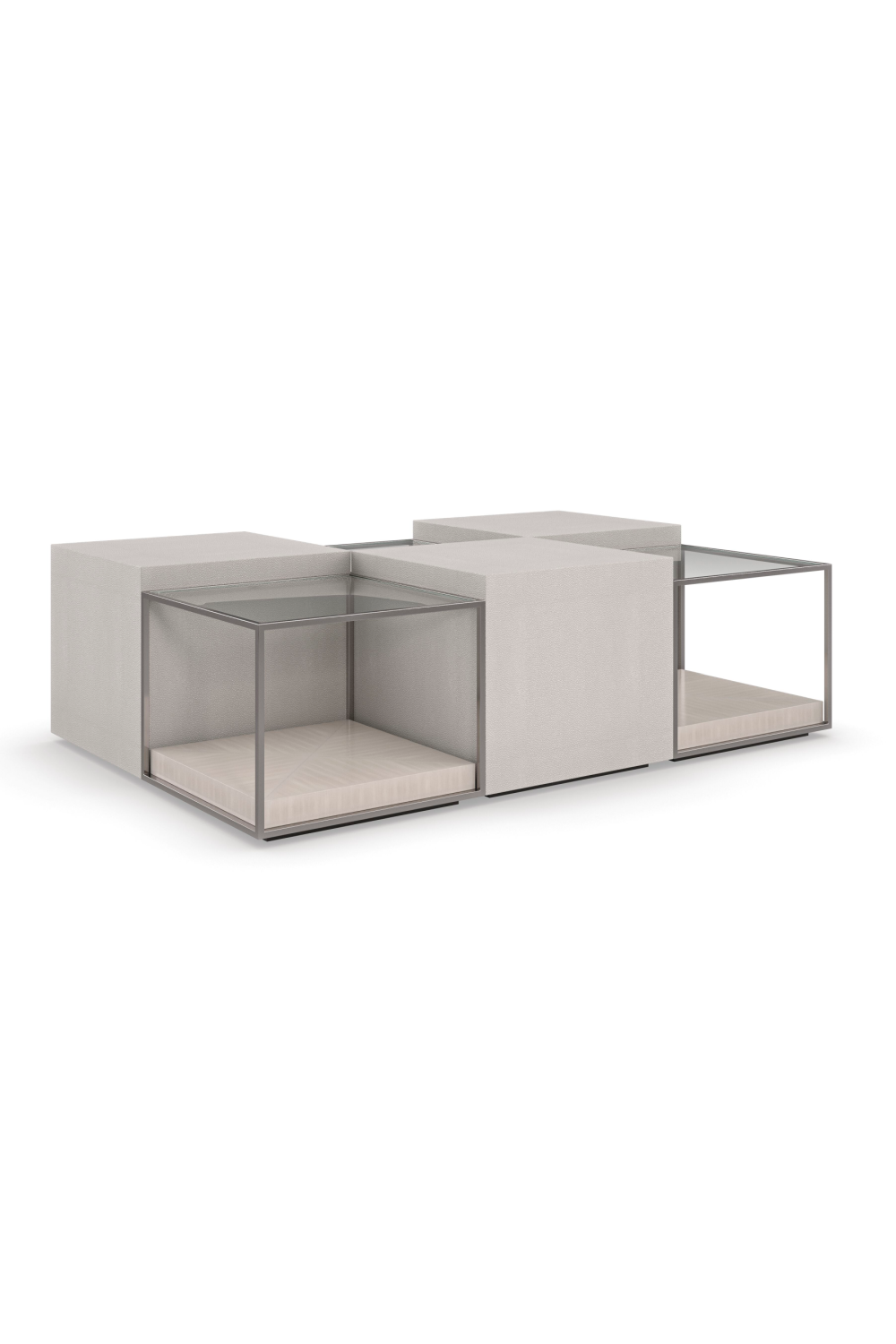 Shagreen Cube Cocktail Table | Caracole Solid Ground | Oroa.com