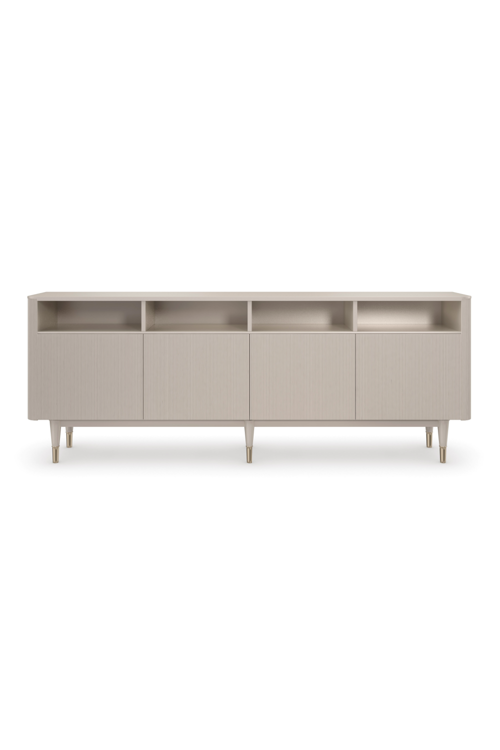 Taupe Reeded TV Cabinet | Caracole Love Lines | Oroa.com