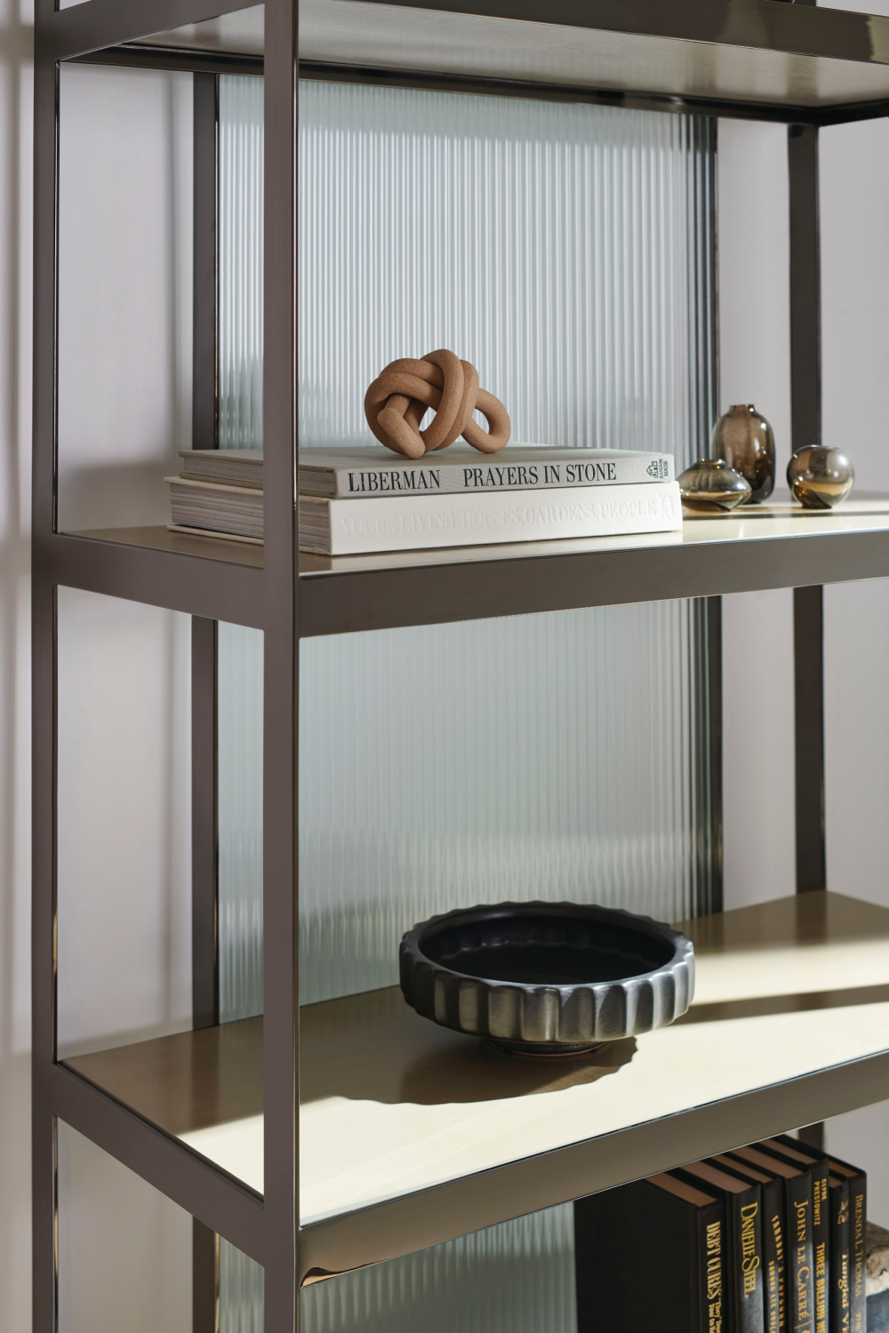Bronze Framed Display Cabinet | Caracole Shelf Life | Oroa.com